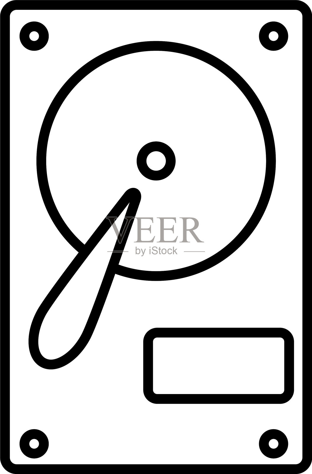 硬盘图标插画图片素材