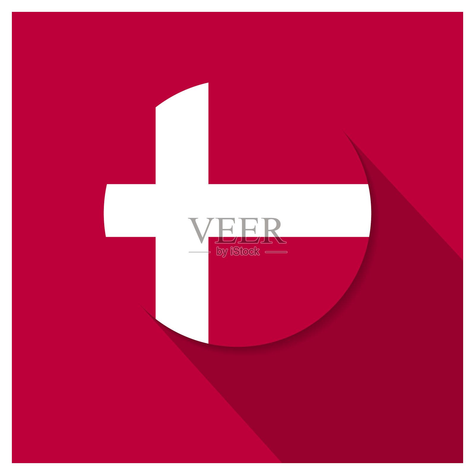 丹麦国旗设计插画图片素材