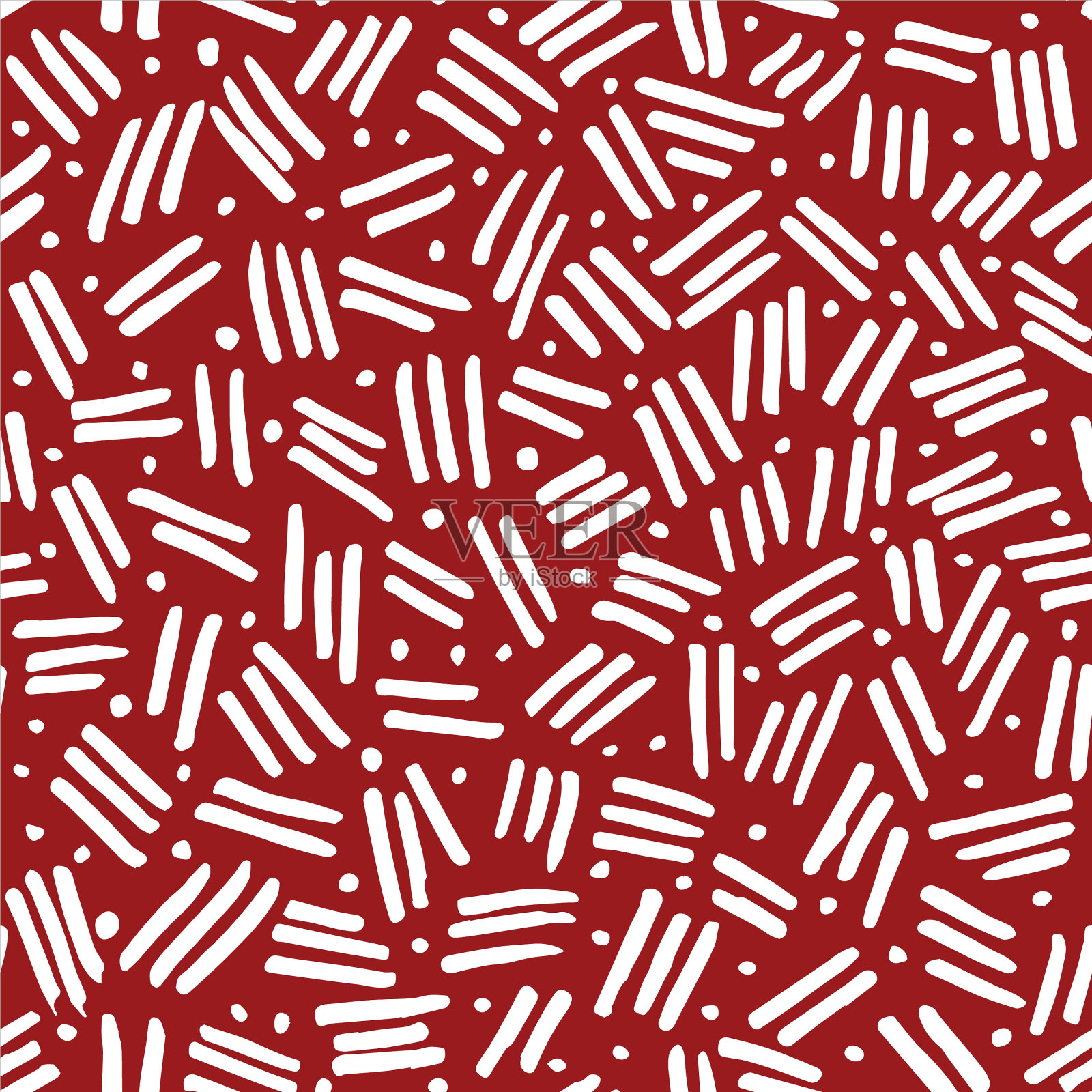 抽象无缝图案笔触插画图片素材