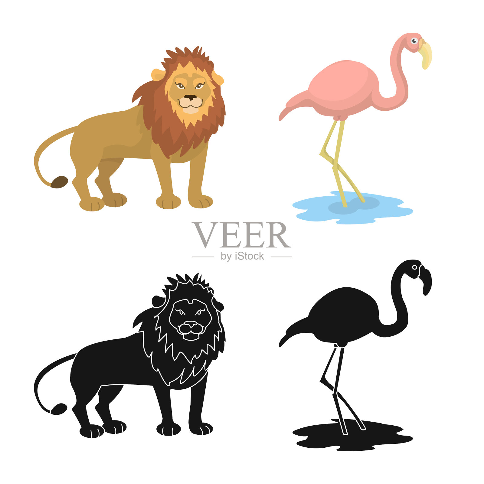 设计性质和有趣的图标收集插画图片素材