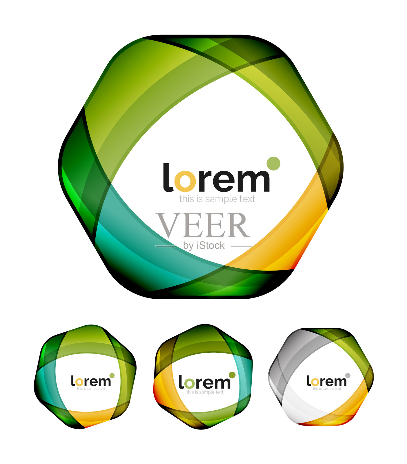 集合的几何收敛图标图标素材