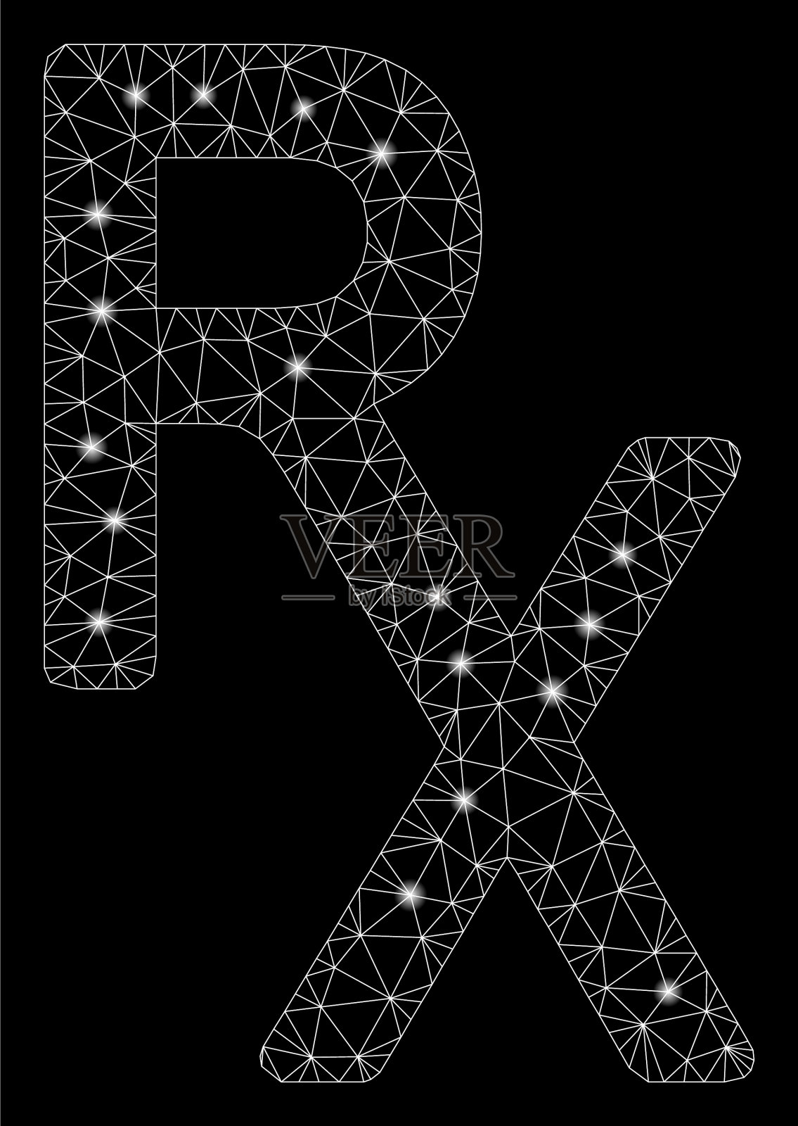 闪光网2d收据与闪光点插画图片素材