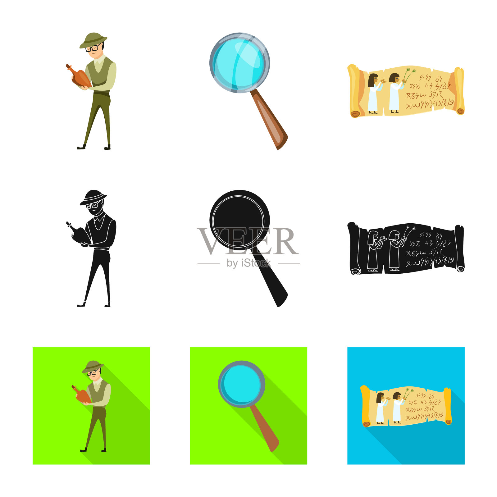 故事和项目标志集图标素材