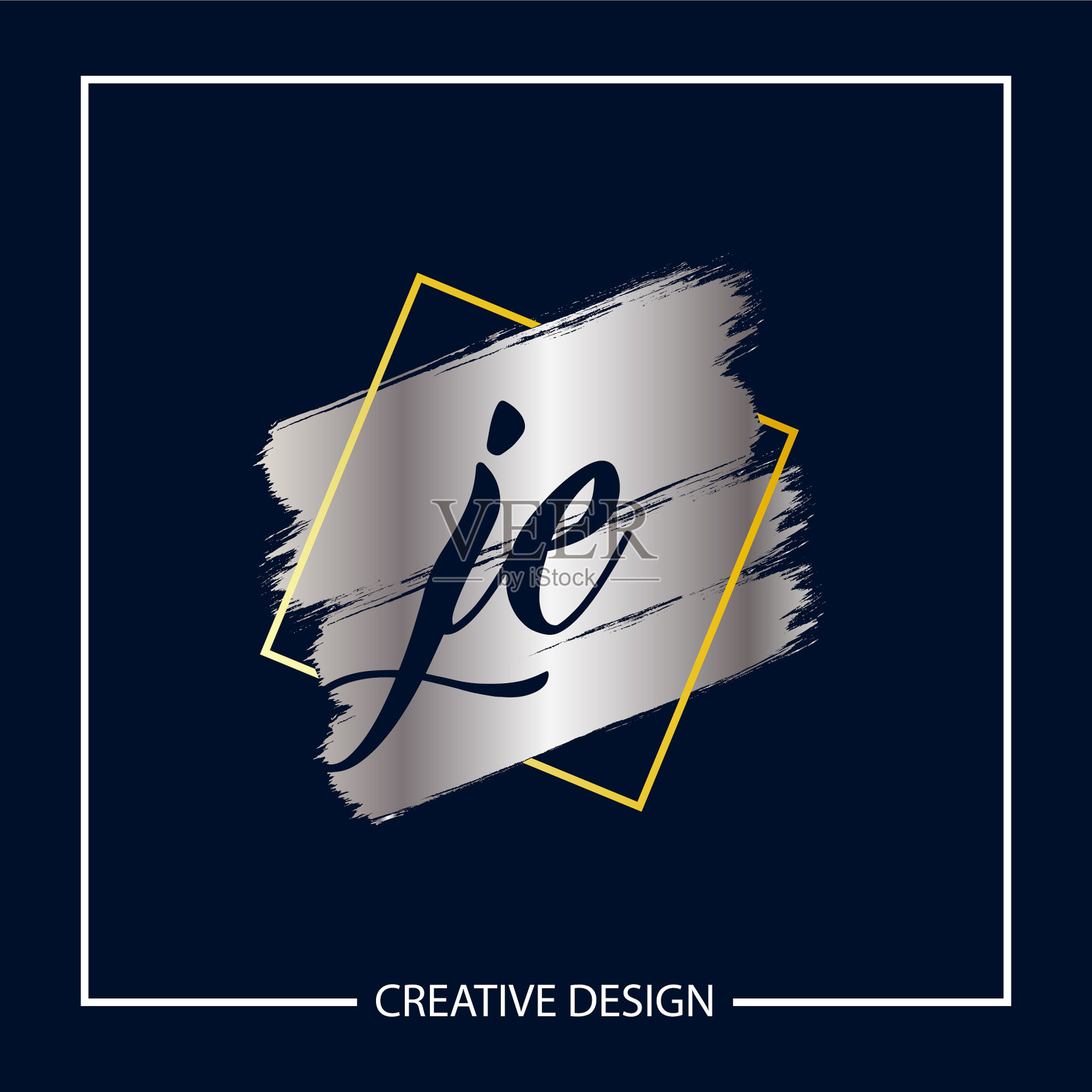 首字母je标志模板设计插画图片素材