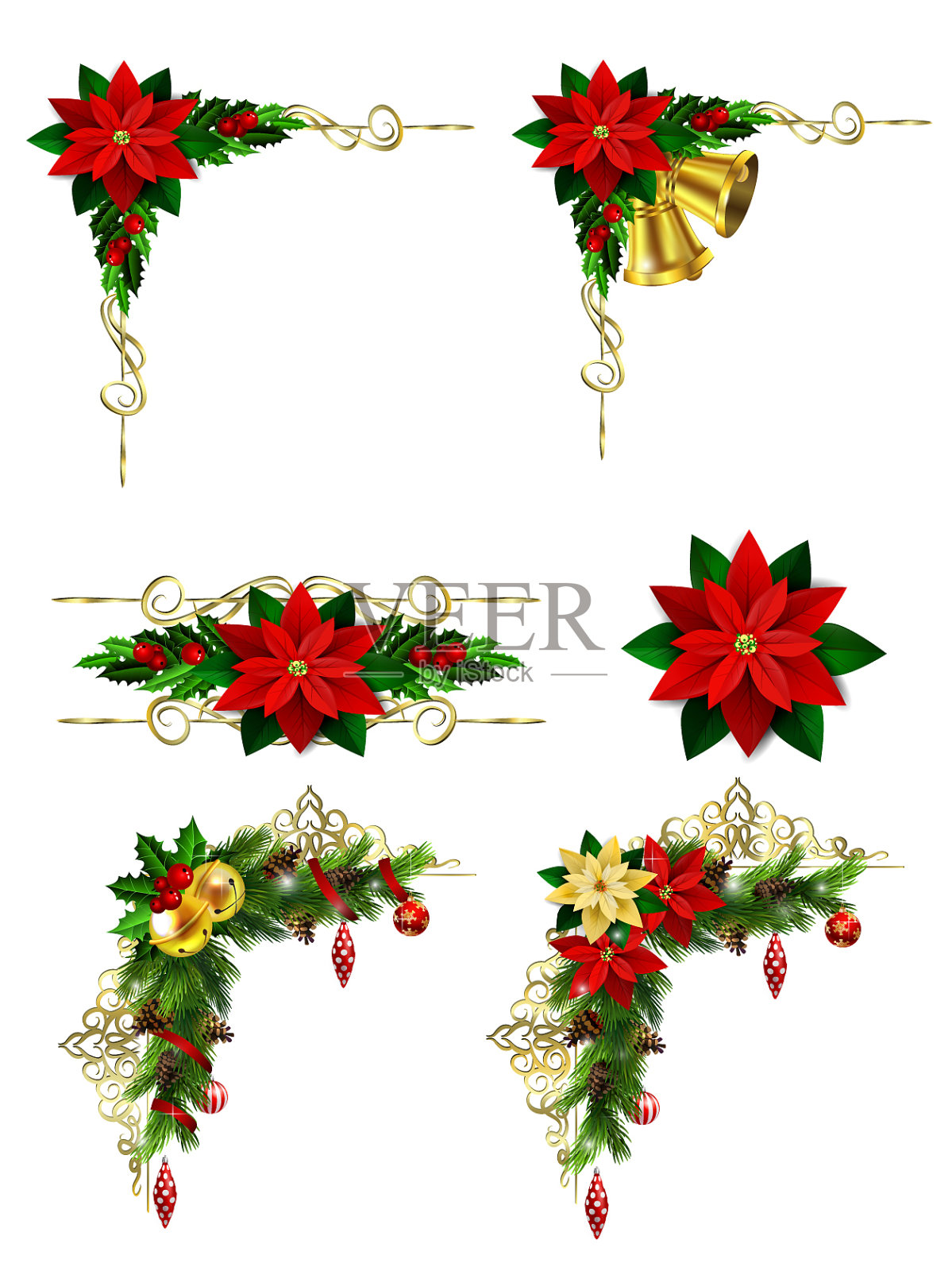 圣诞元素为您的设计插画图片素材