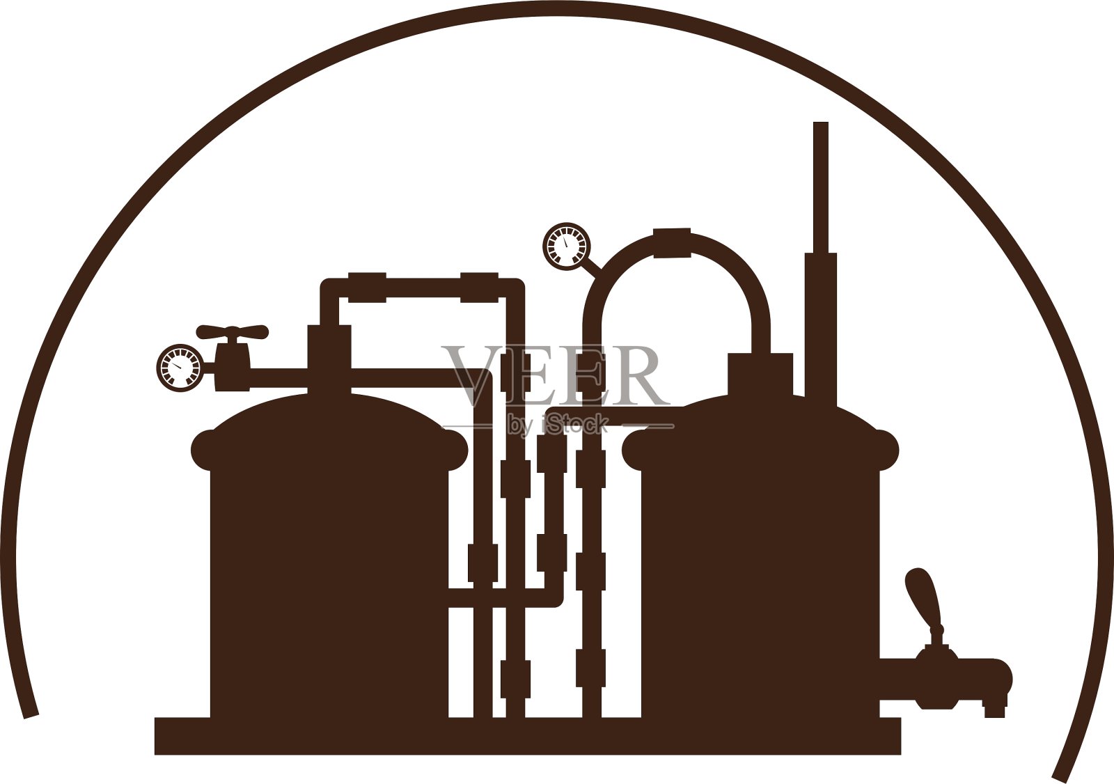啤酒罐图标形象设计插画图片素材