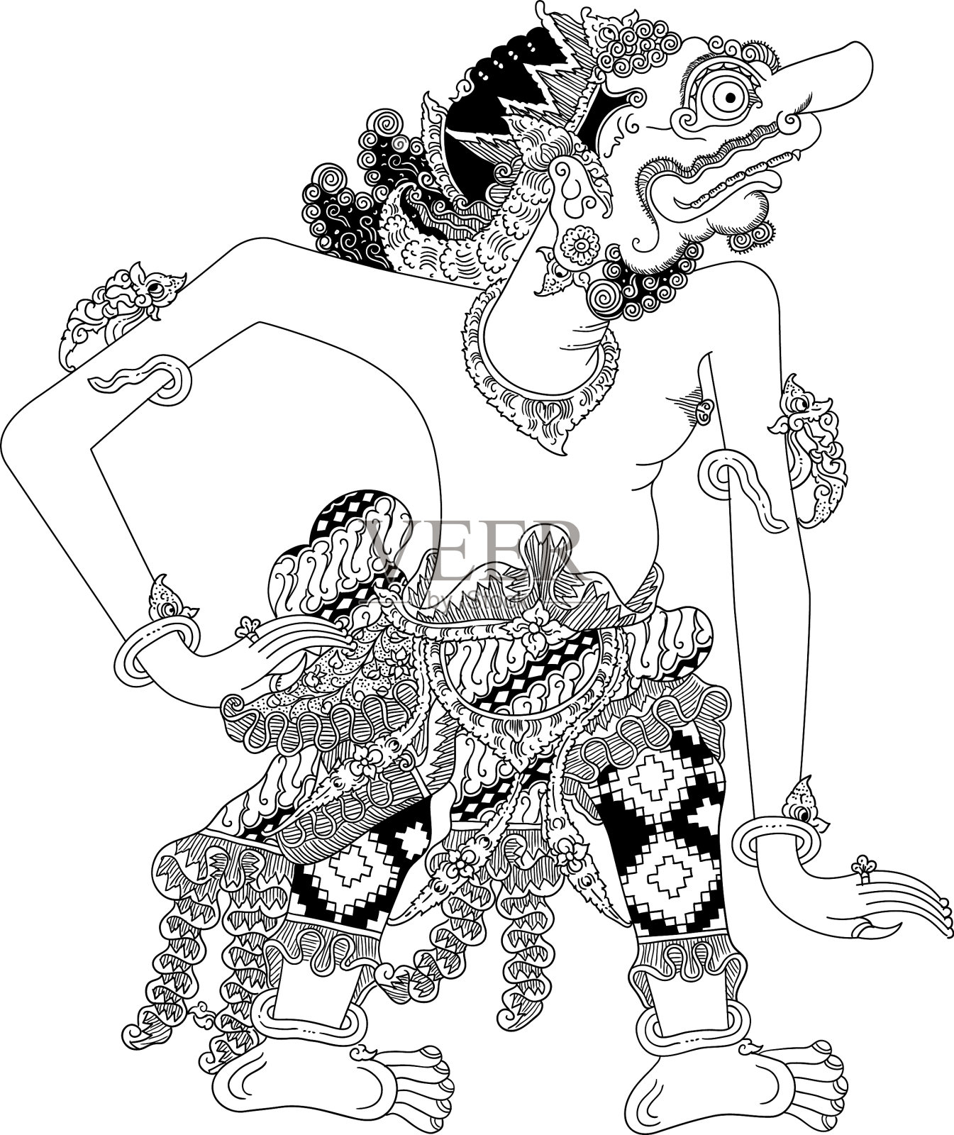 一对夫妇在海滩上跳舞插画图片素材