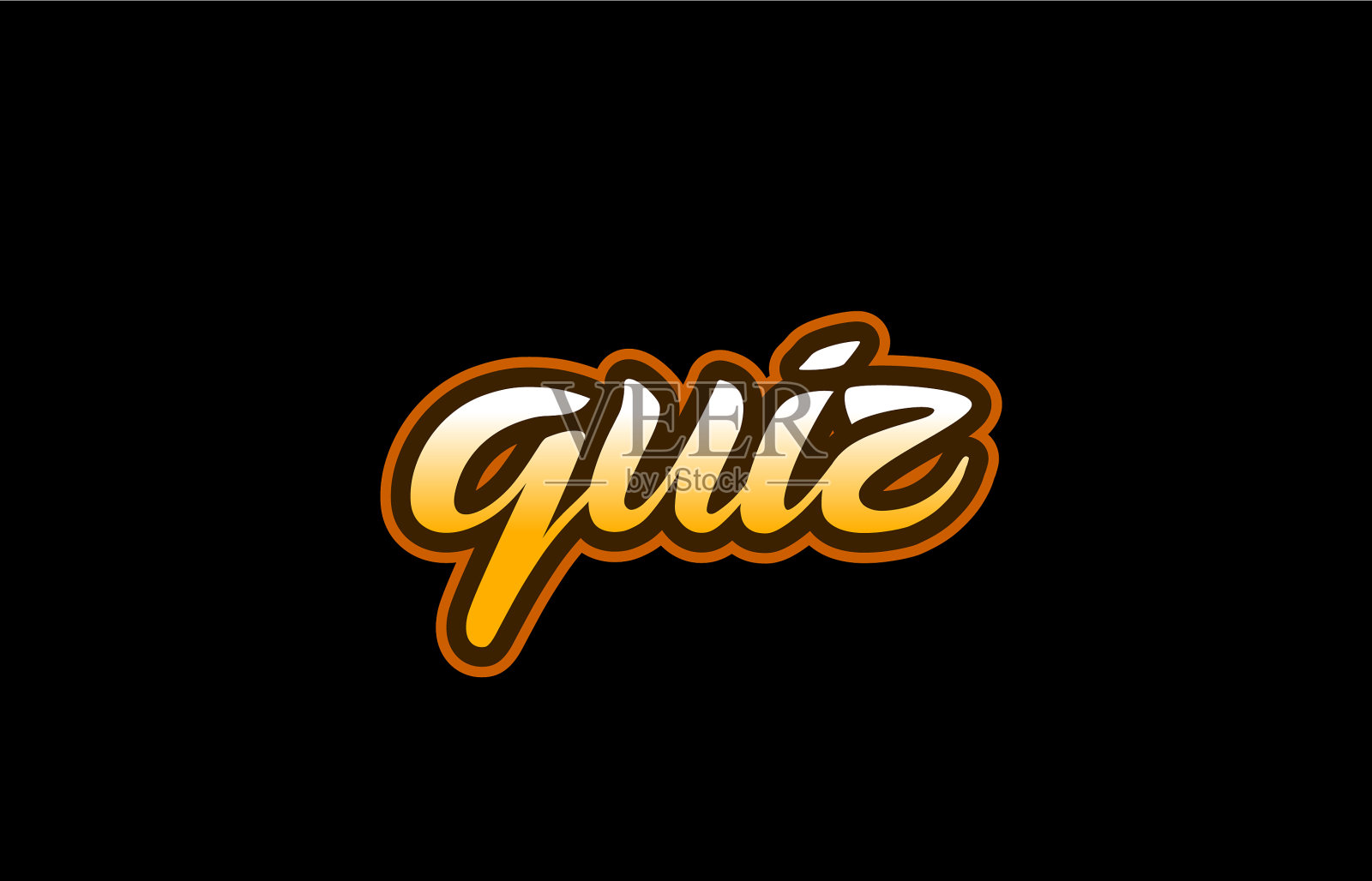 测验单词文字横幅明信片标志图标设计插画图片素材