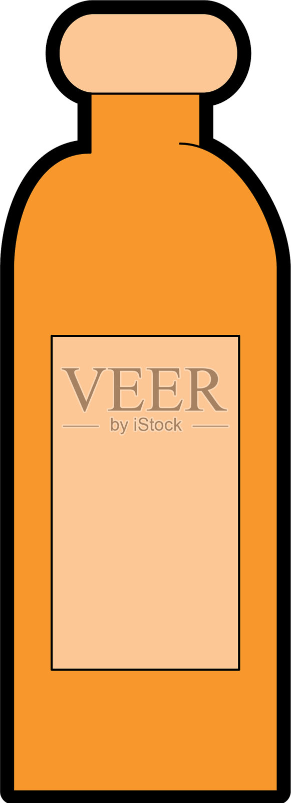 塑料瓶隔离图标插画图片素材