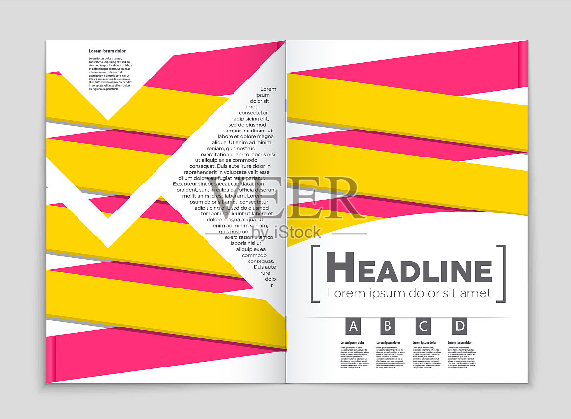 抽象布局的艺术背景设置插画图片素材