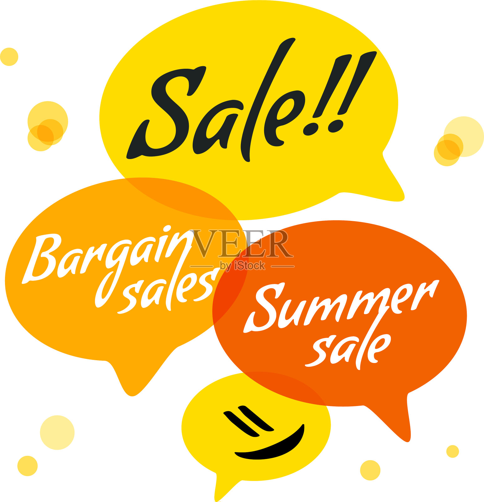 手绘语音泡泡在设计元素图片