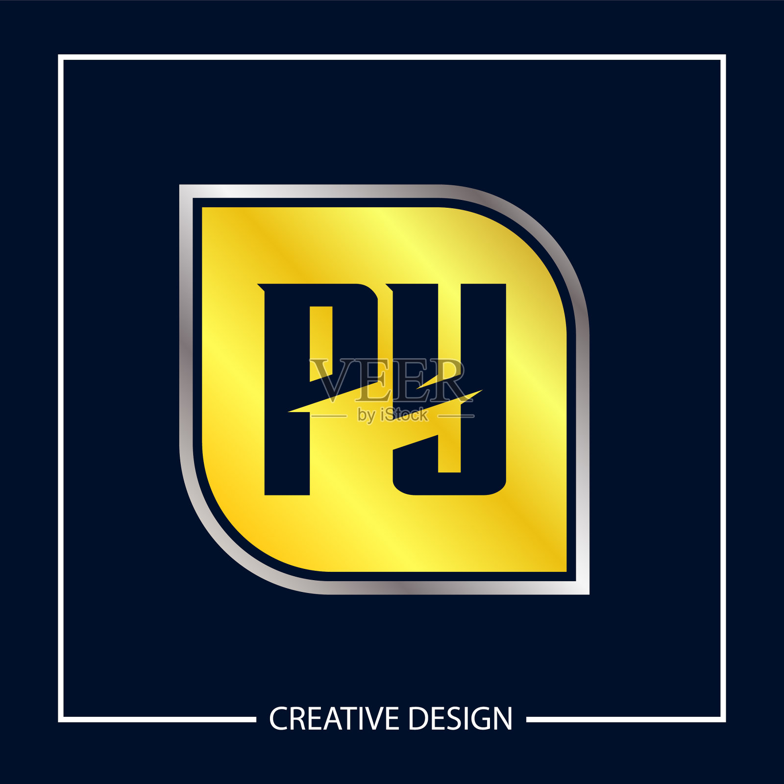 首字母py标志模板设计插画图片素材