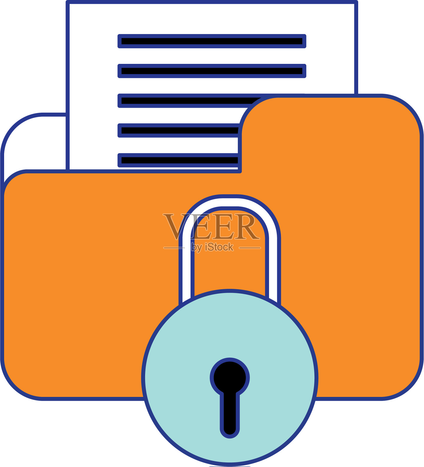 孤立的文件设计插画图片素材