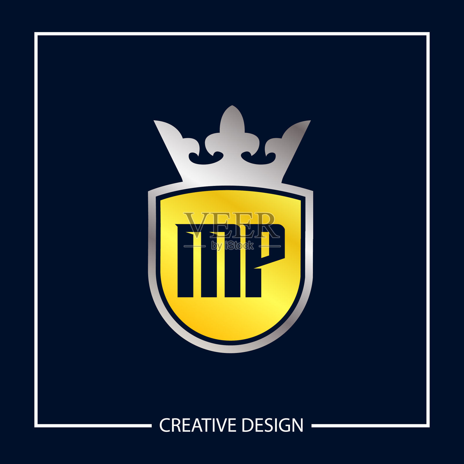 初始mp字母标志模板设计插画图片素材