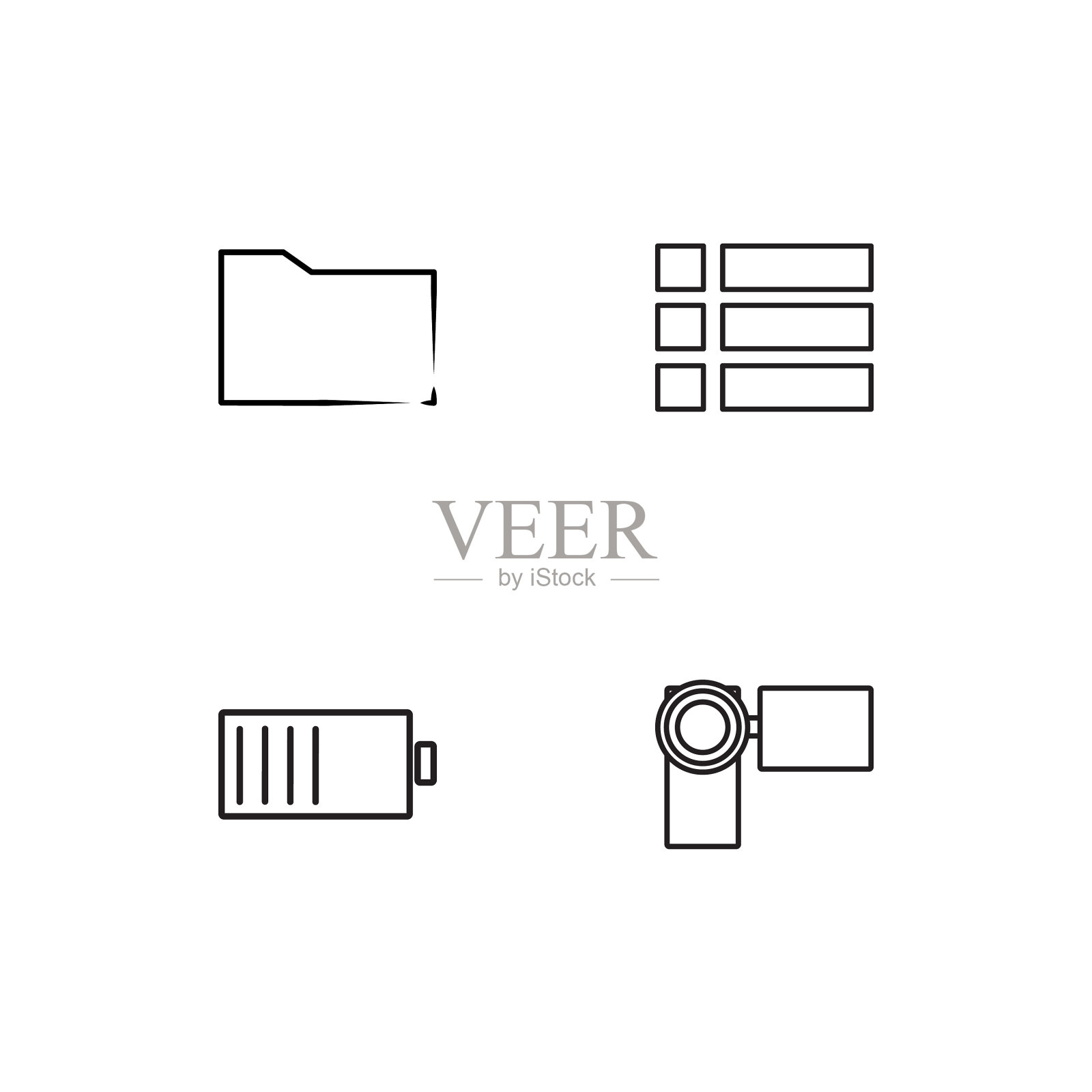 用户界面图标集图标素材