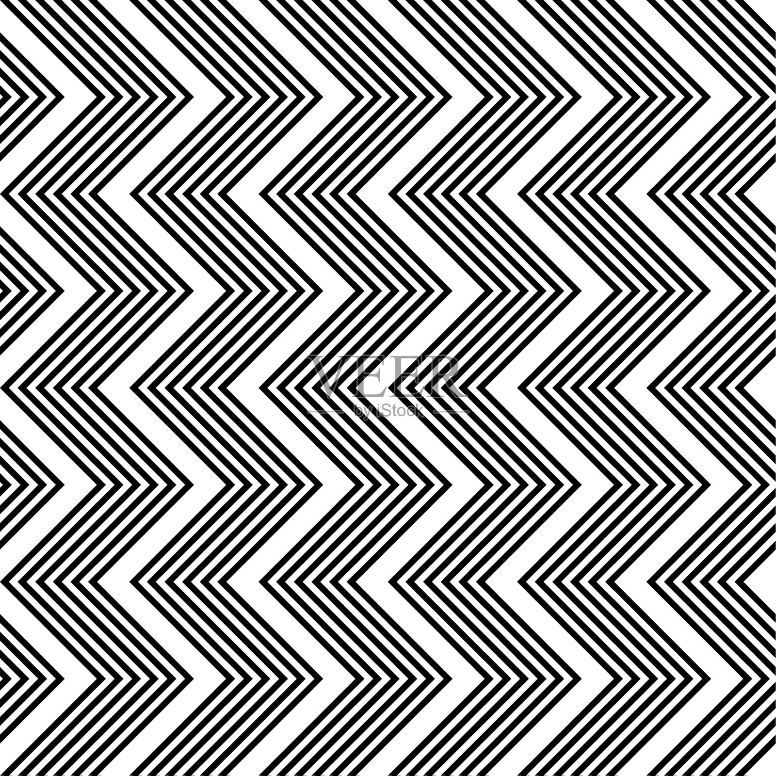 设计无缝单色之字形图案插画图片素材