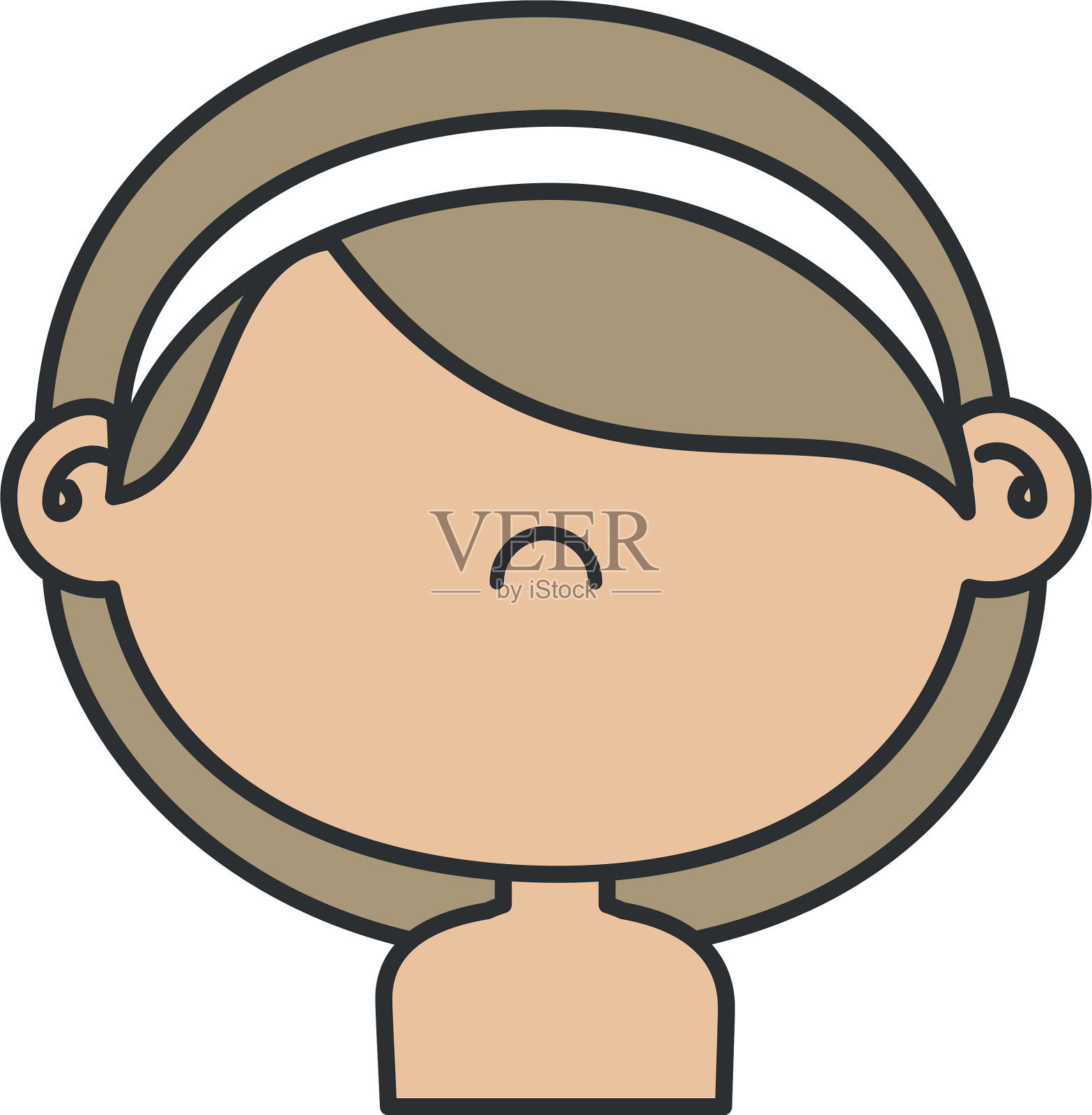 漂亮的小女孩赤膊性格设计元素图片