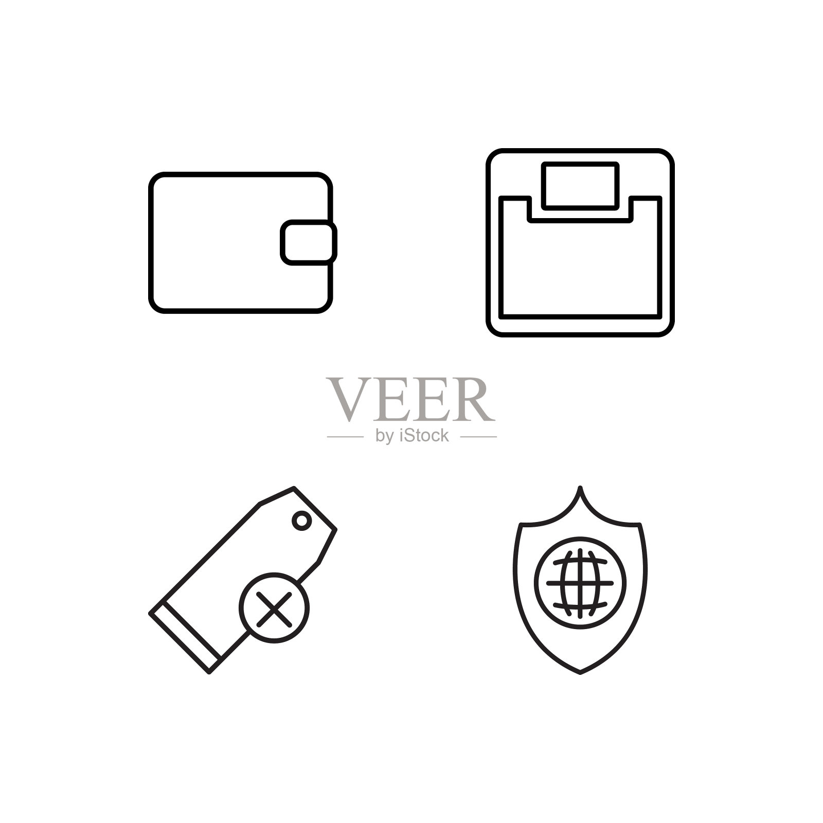 业务简单概述图标集图标素材