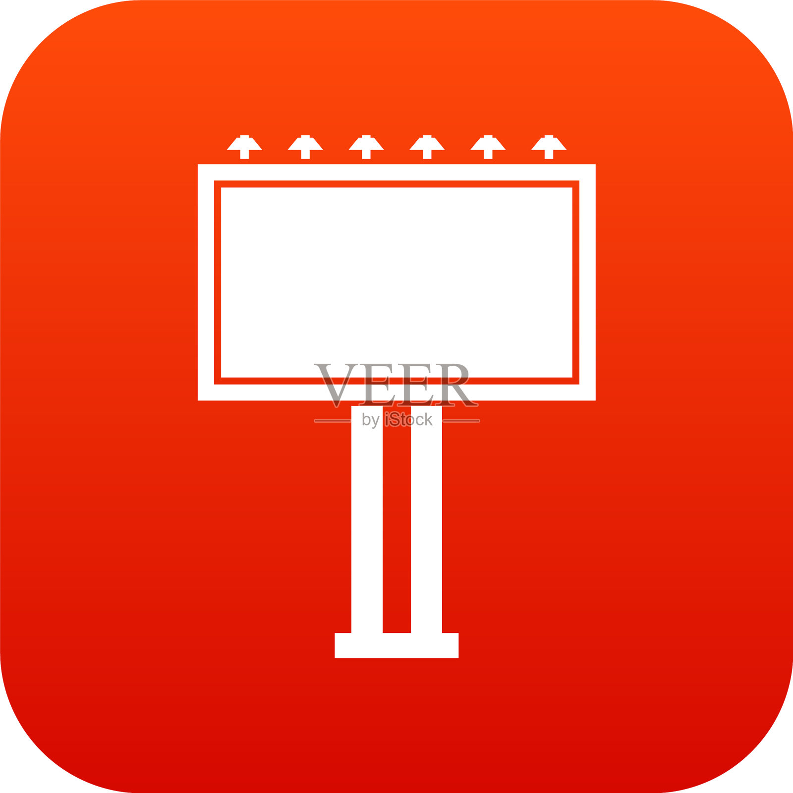 广告公告牌图标数字红色插画图片素材