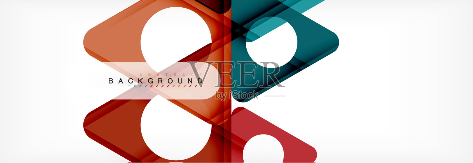 圆形和三角形抽象背景插画图片素材