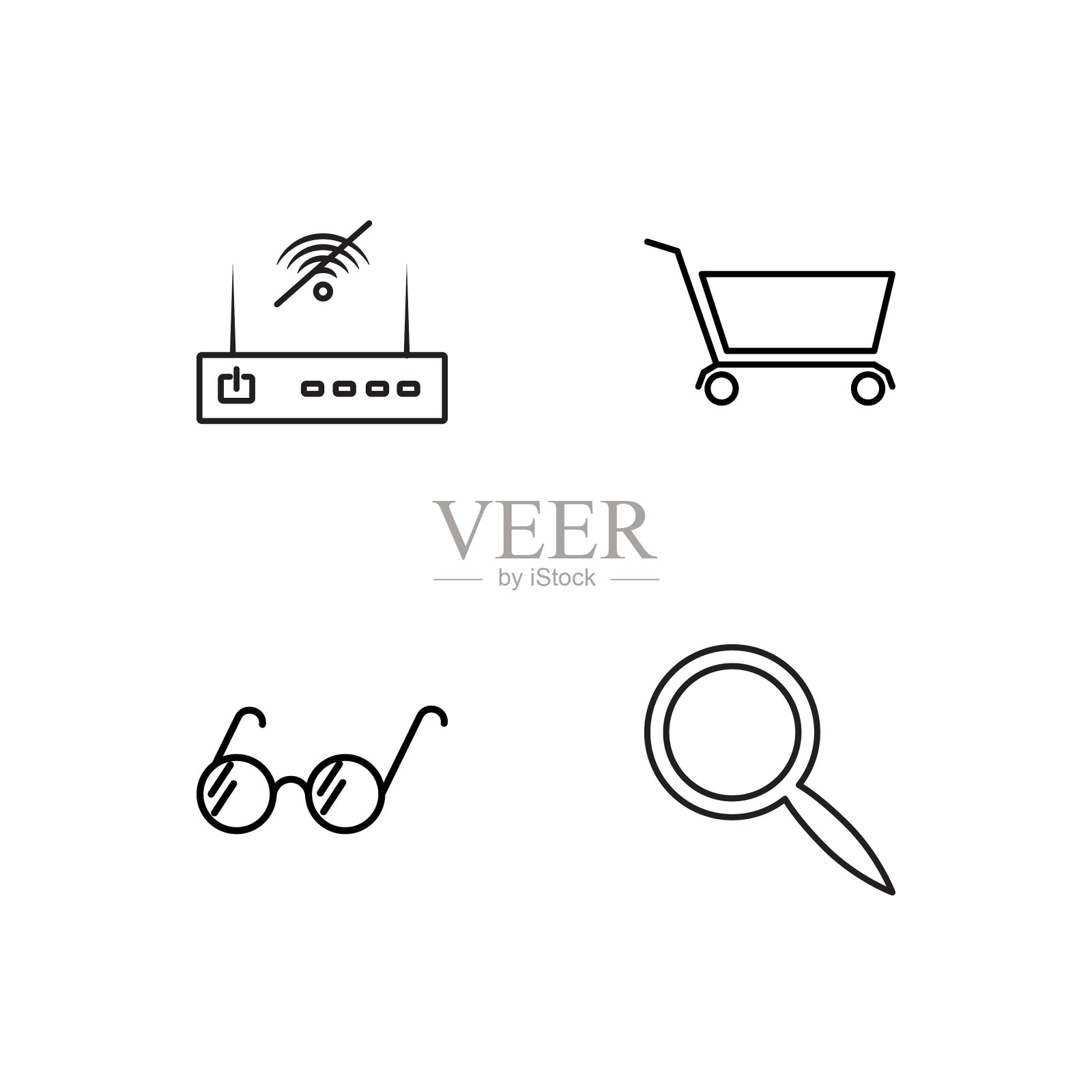 业务简单概述图标集图标素材