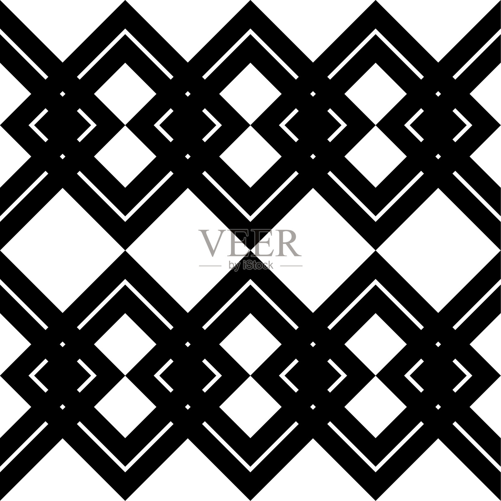 设计无缝单色几何图案插画图片素材