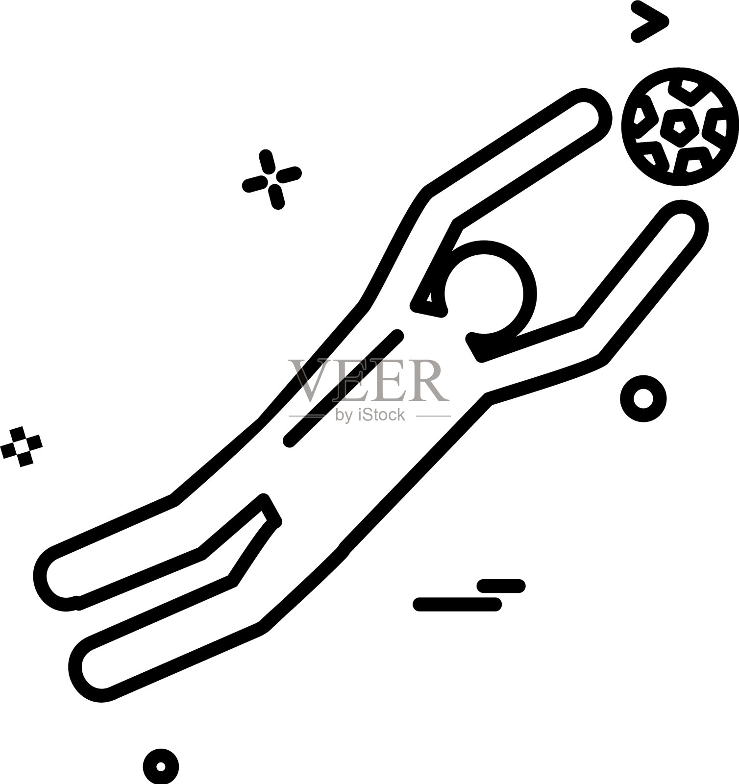 足球图标设计插画图片素材