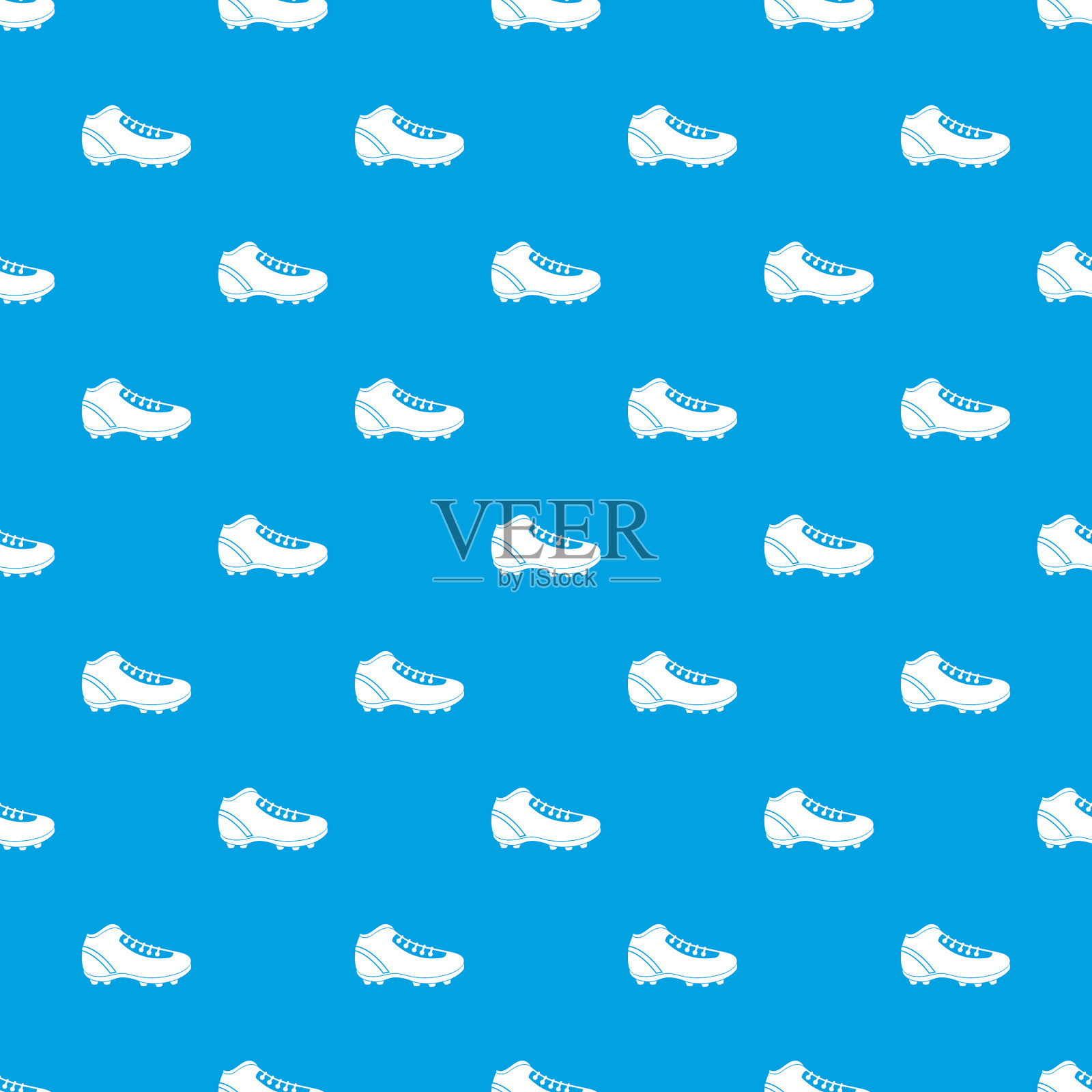 棒球夹板图案无缝蓝色插画图片素材