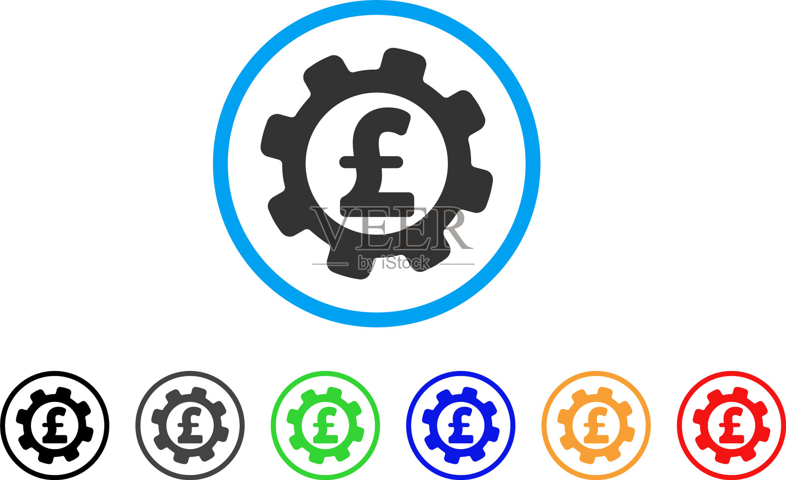 发展磅价格圆形图标图标素材