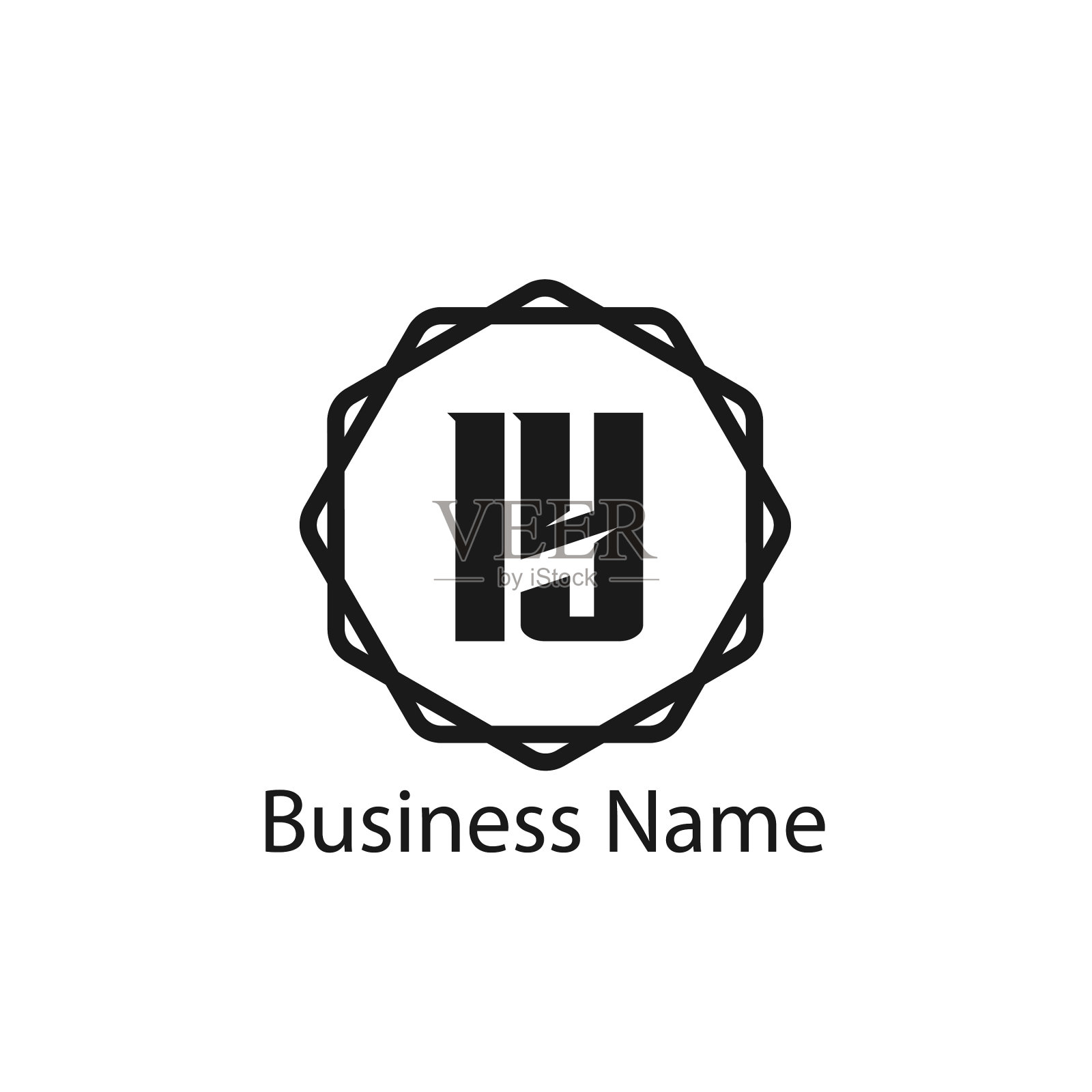 首字母iy标志模板设计插画图片素材