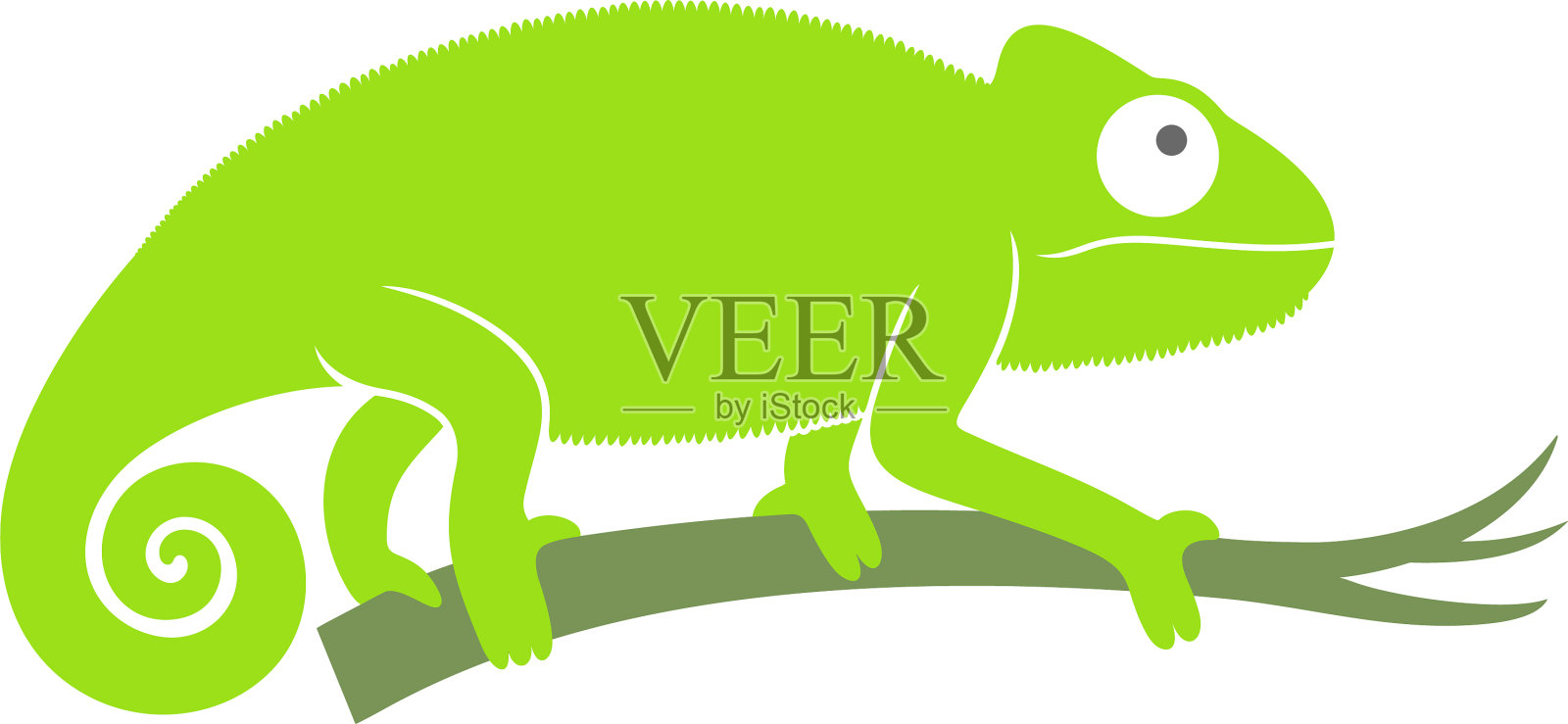 变色龙设计元素图片