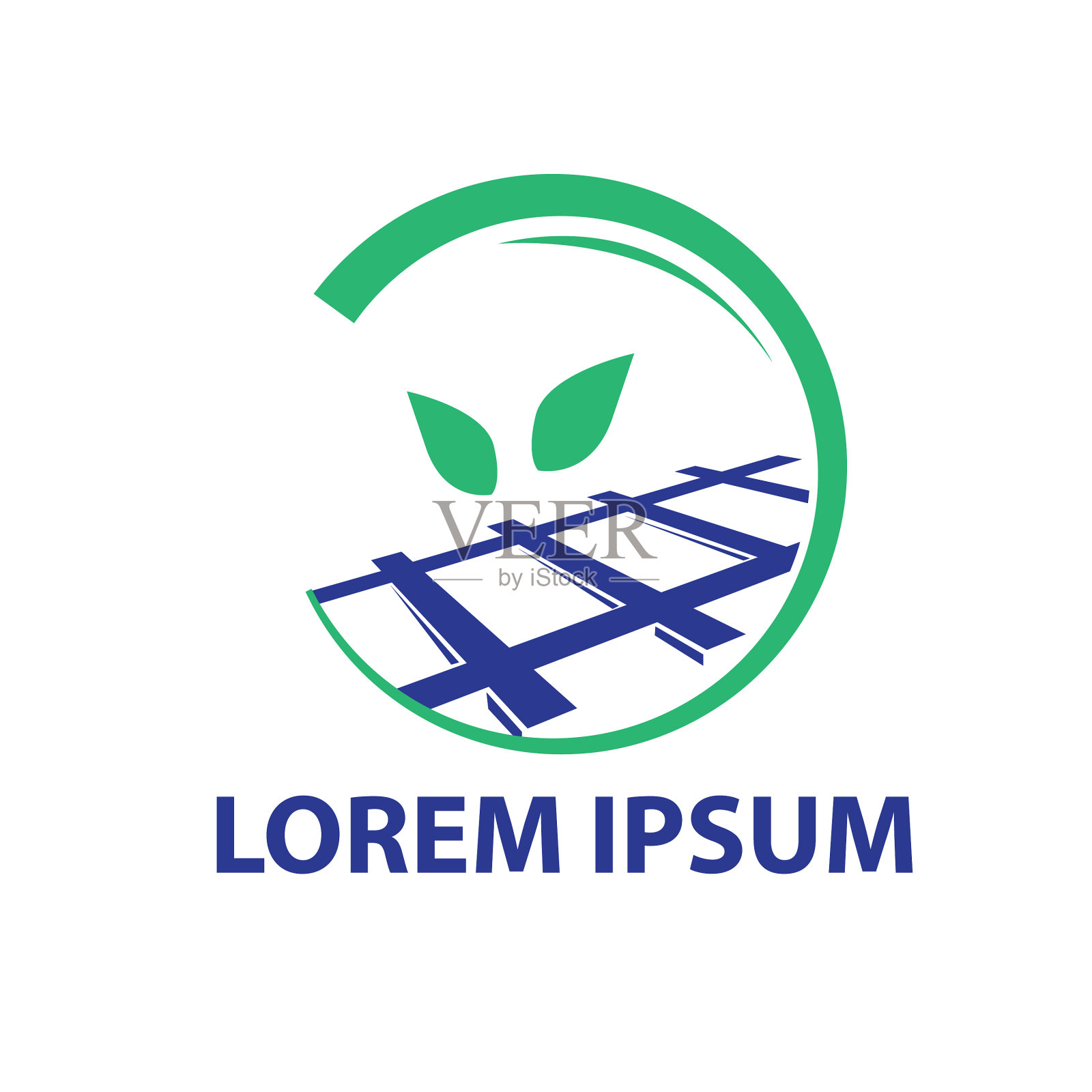 绿色的火车图标插画图片素材