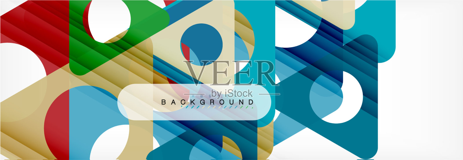 圆形和三角形抽象背景插画图片素材