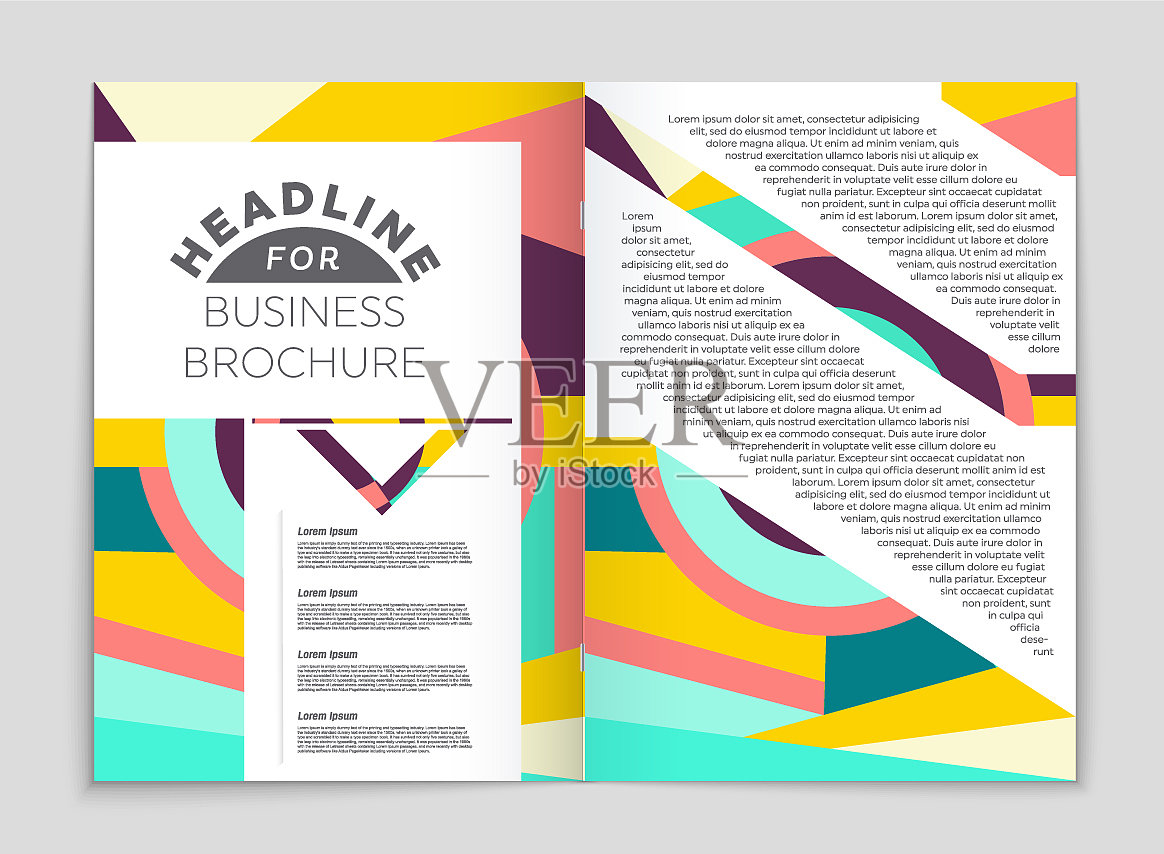 抽象布局的艺术背景设置插画图片素材