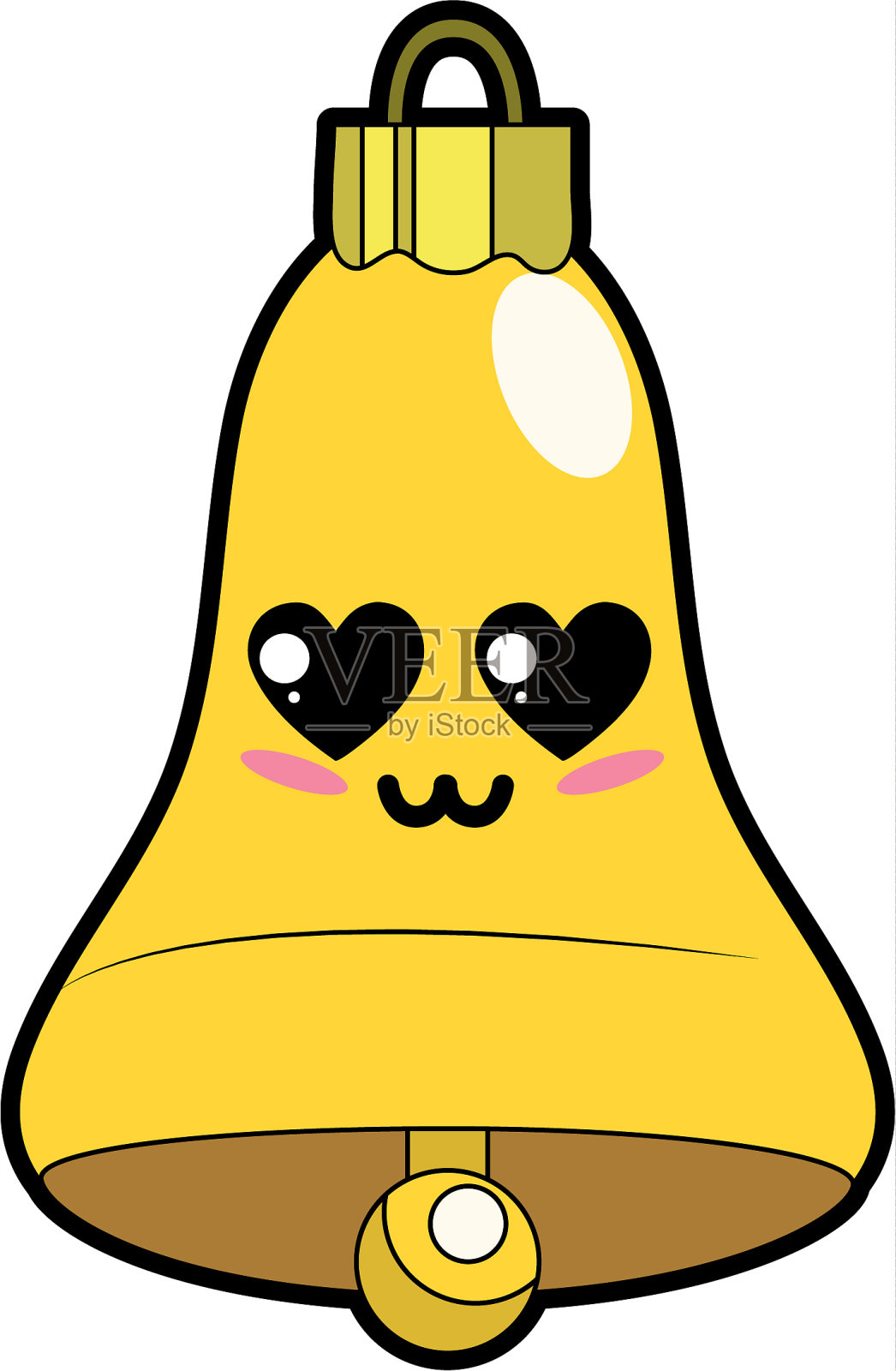 可爱温柔的警钟设计元素图片