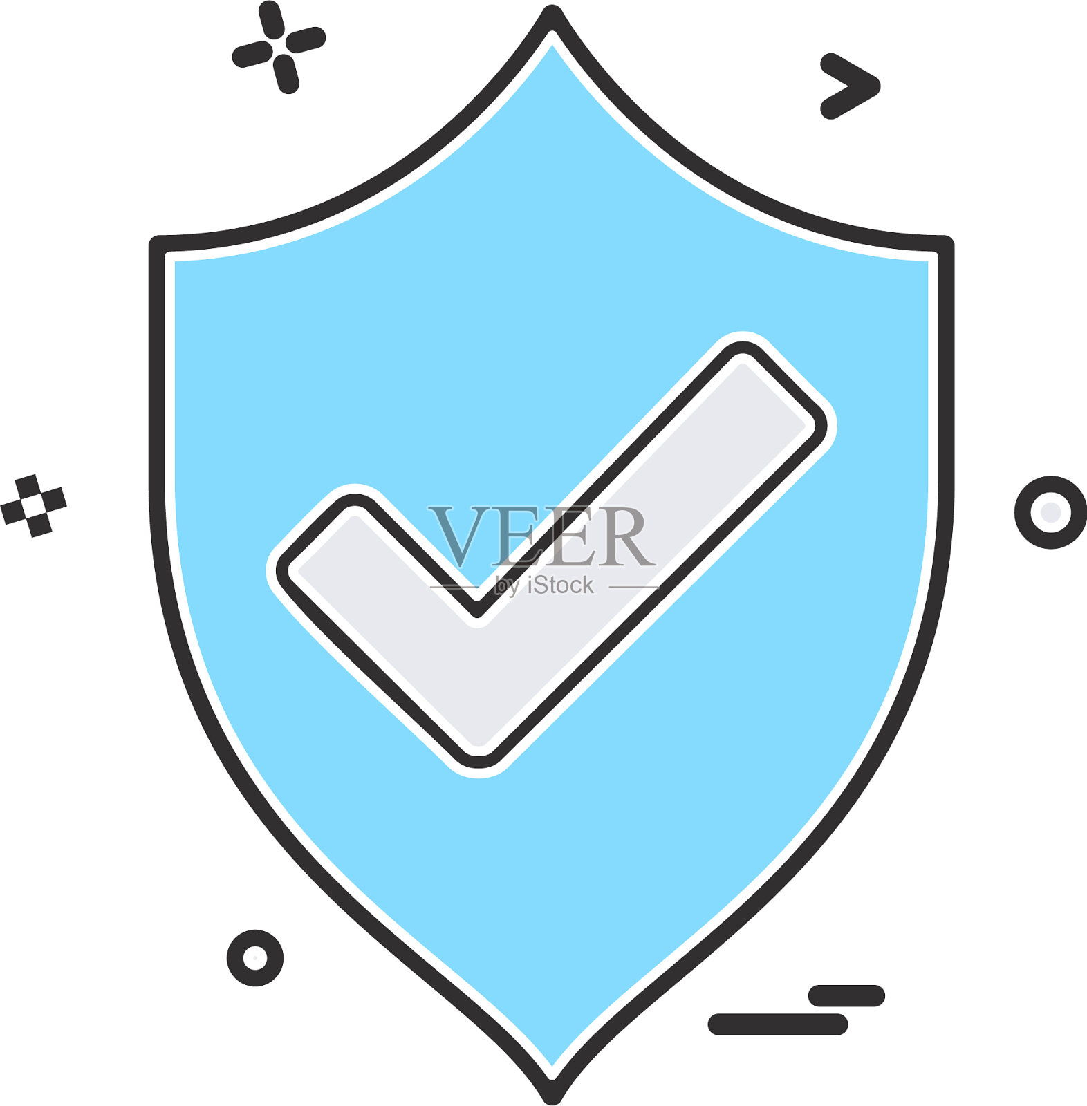 Off protection安全屏蔽插画图片素材