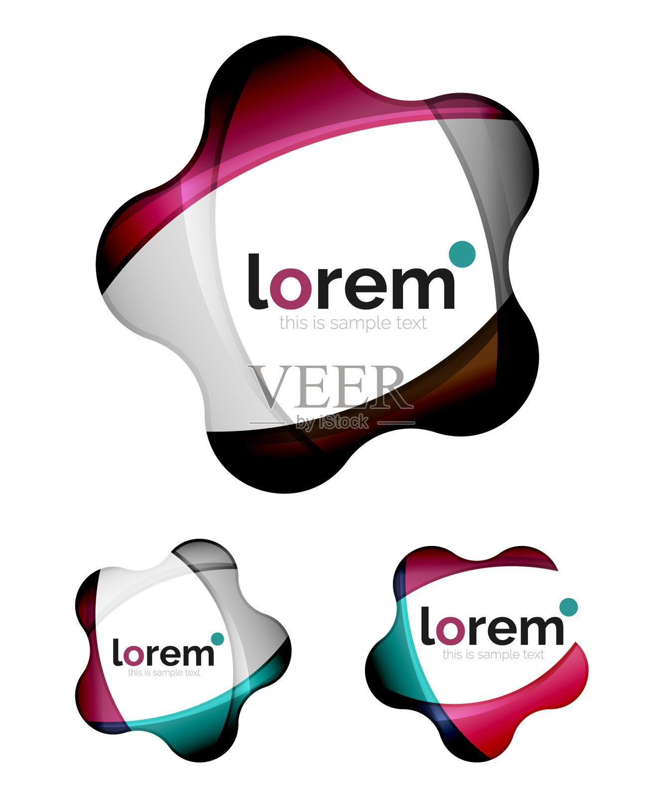 集合的几何收敛图标图标素材