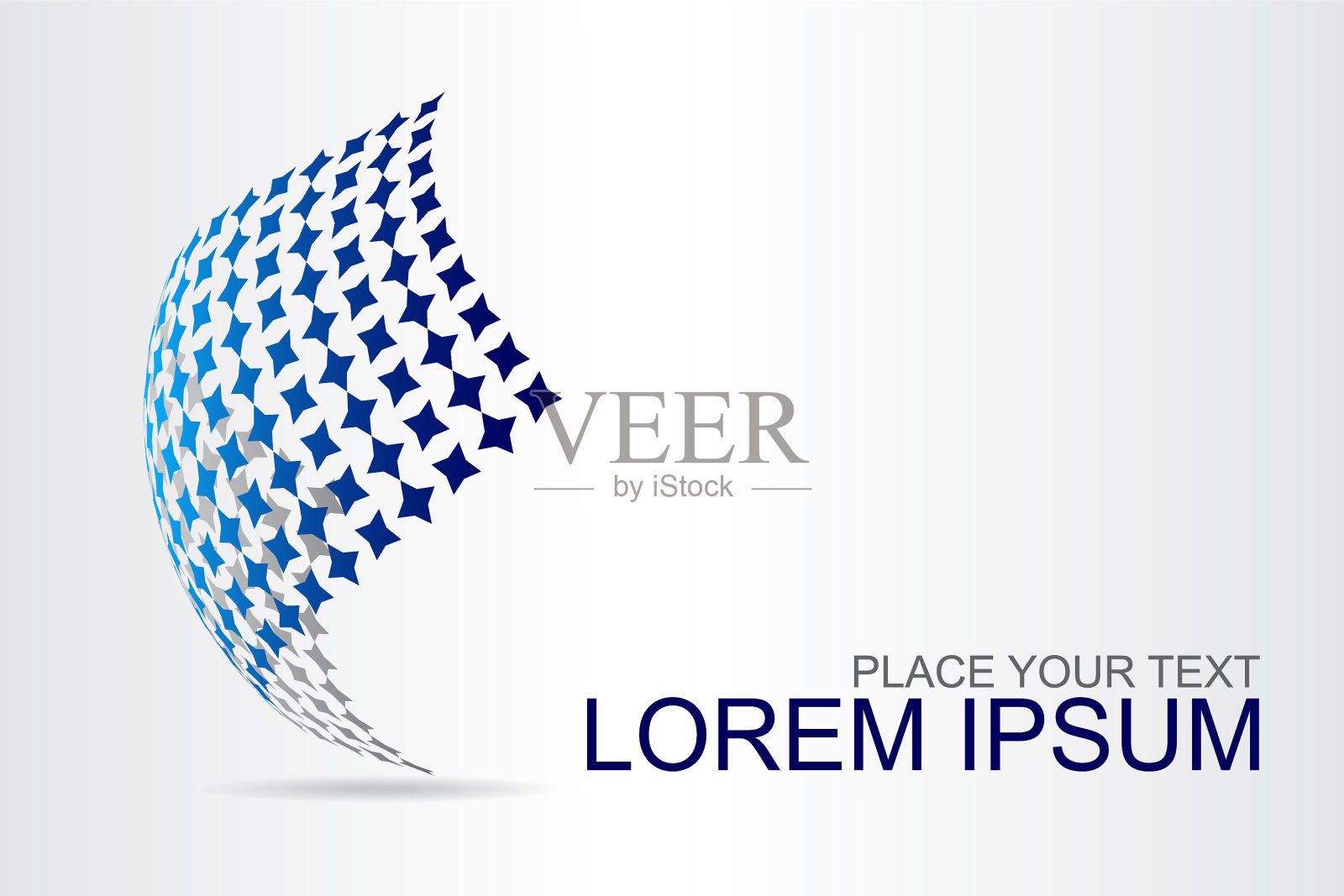 标志风格化球形表面与抽象插画图片素材