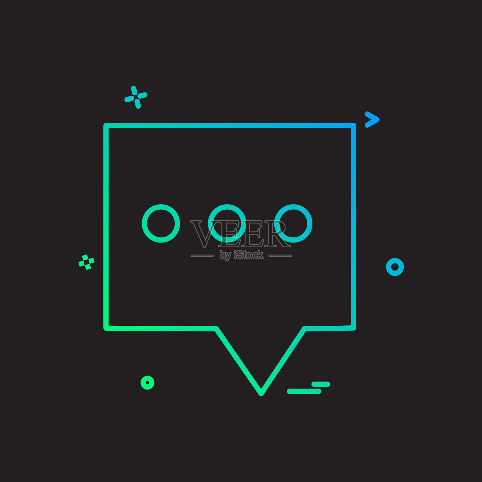 短信聊天图标设计插画图片素材