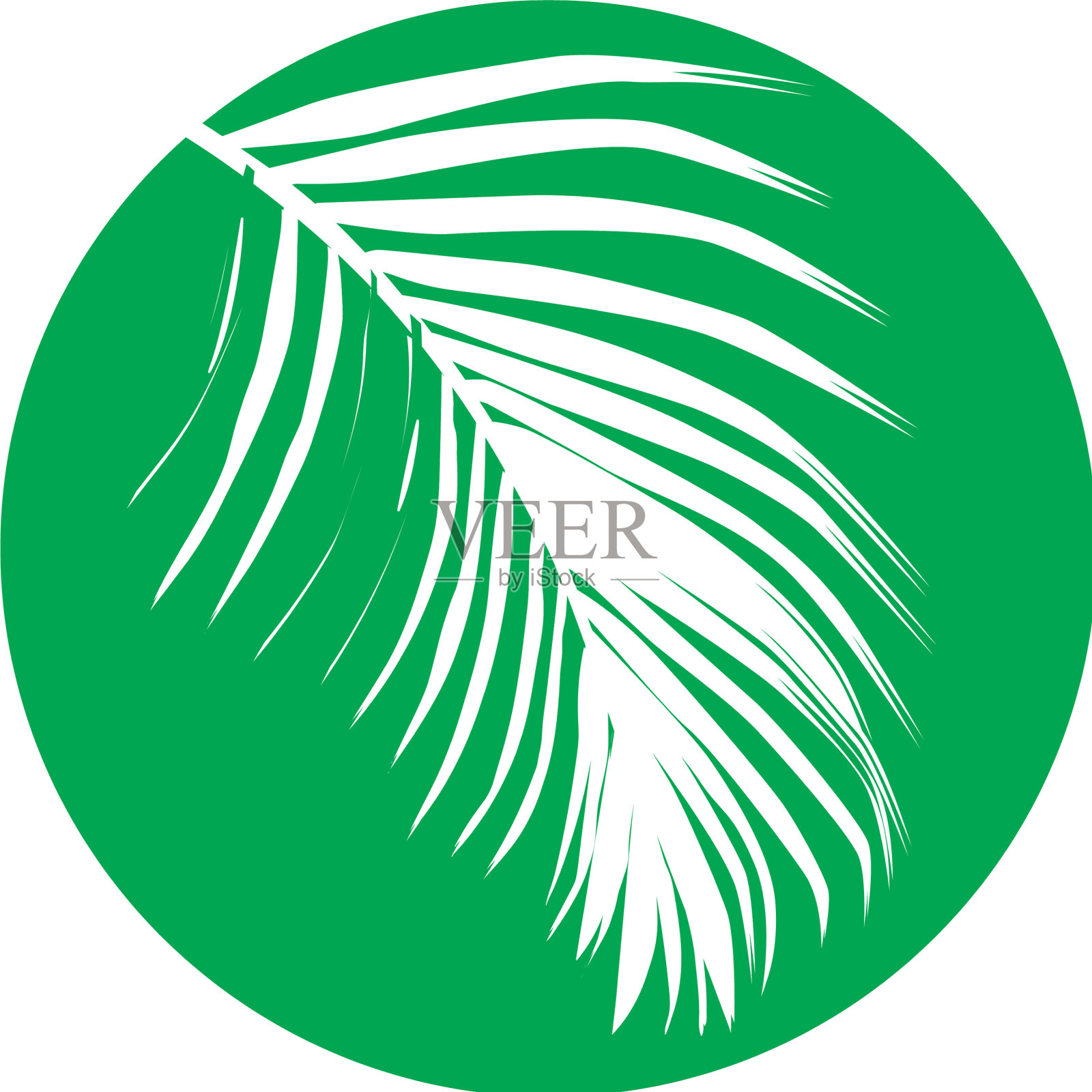 棕榈树的标志设计元素图片