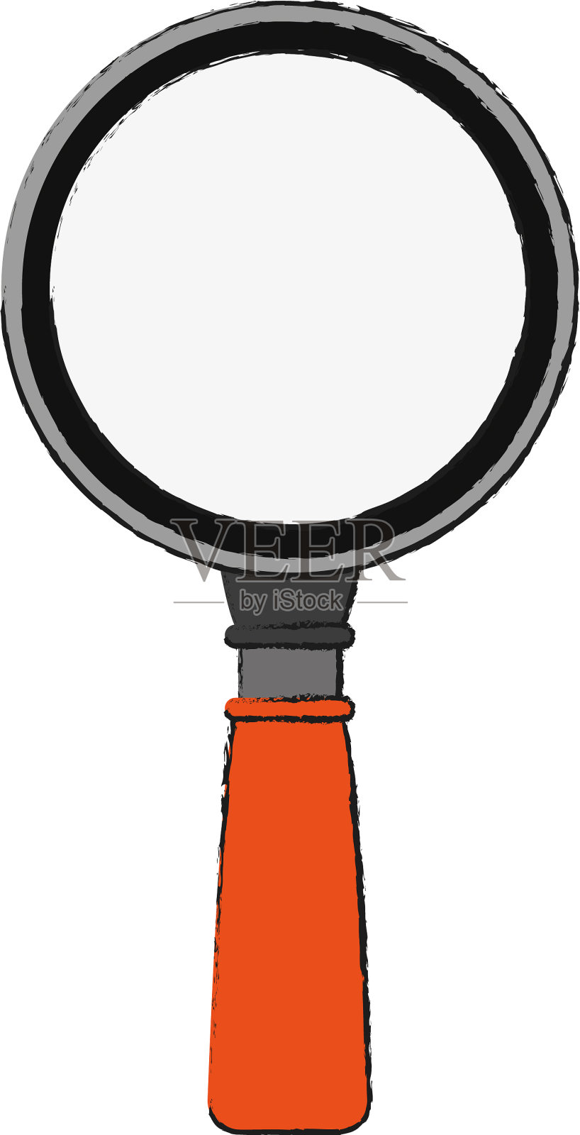 放大镜符号插画图片素材