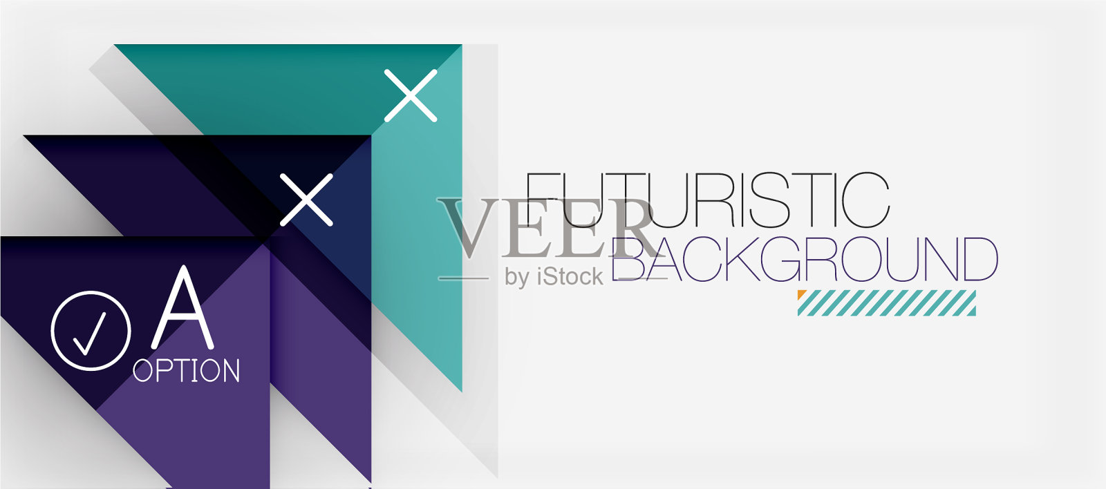 极简三角形现代旗帜设计插画图片素材