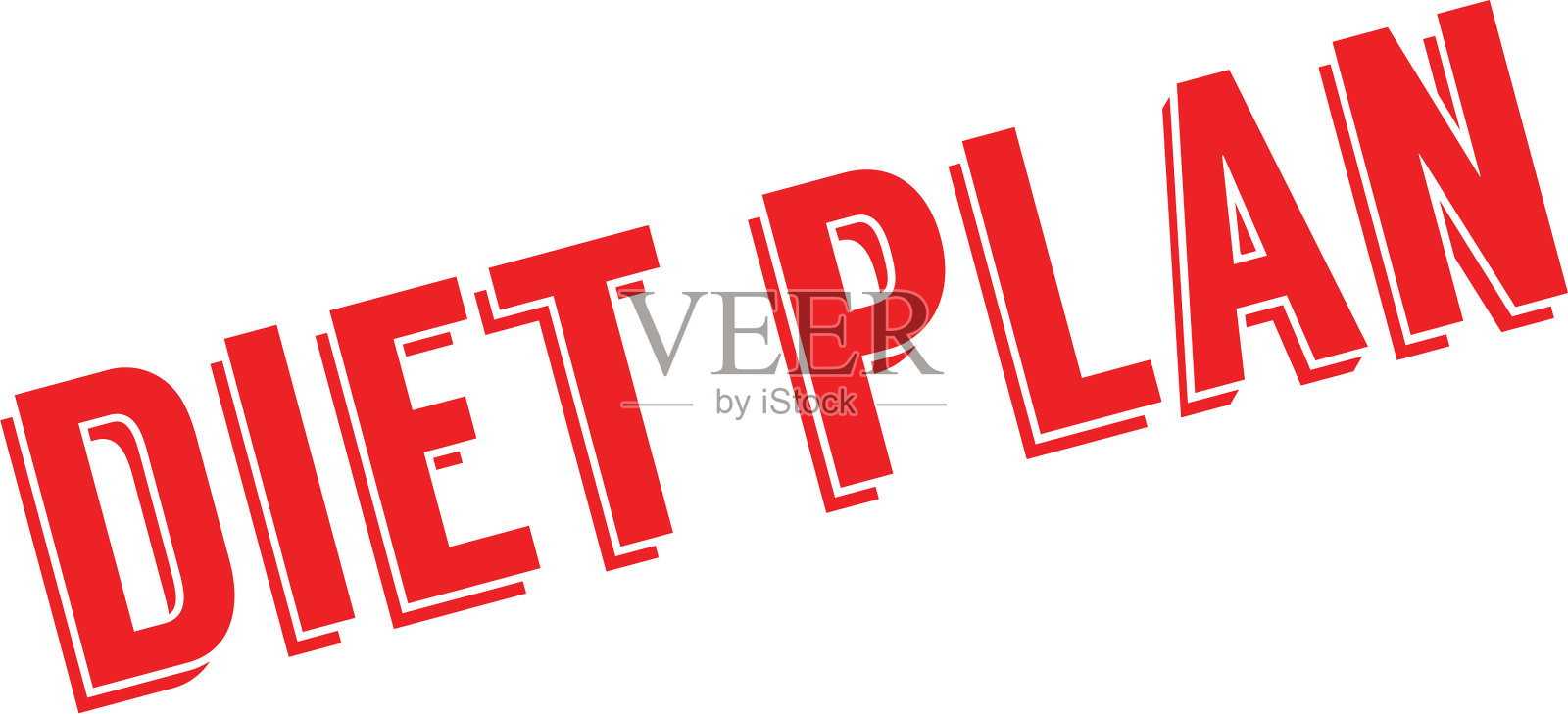 饮食计划橡皮图章设计元素图片