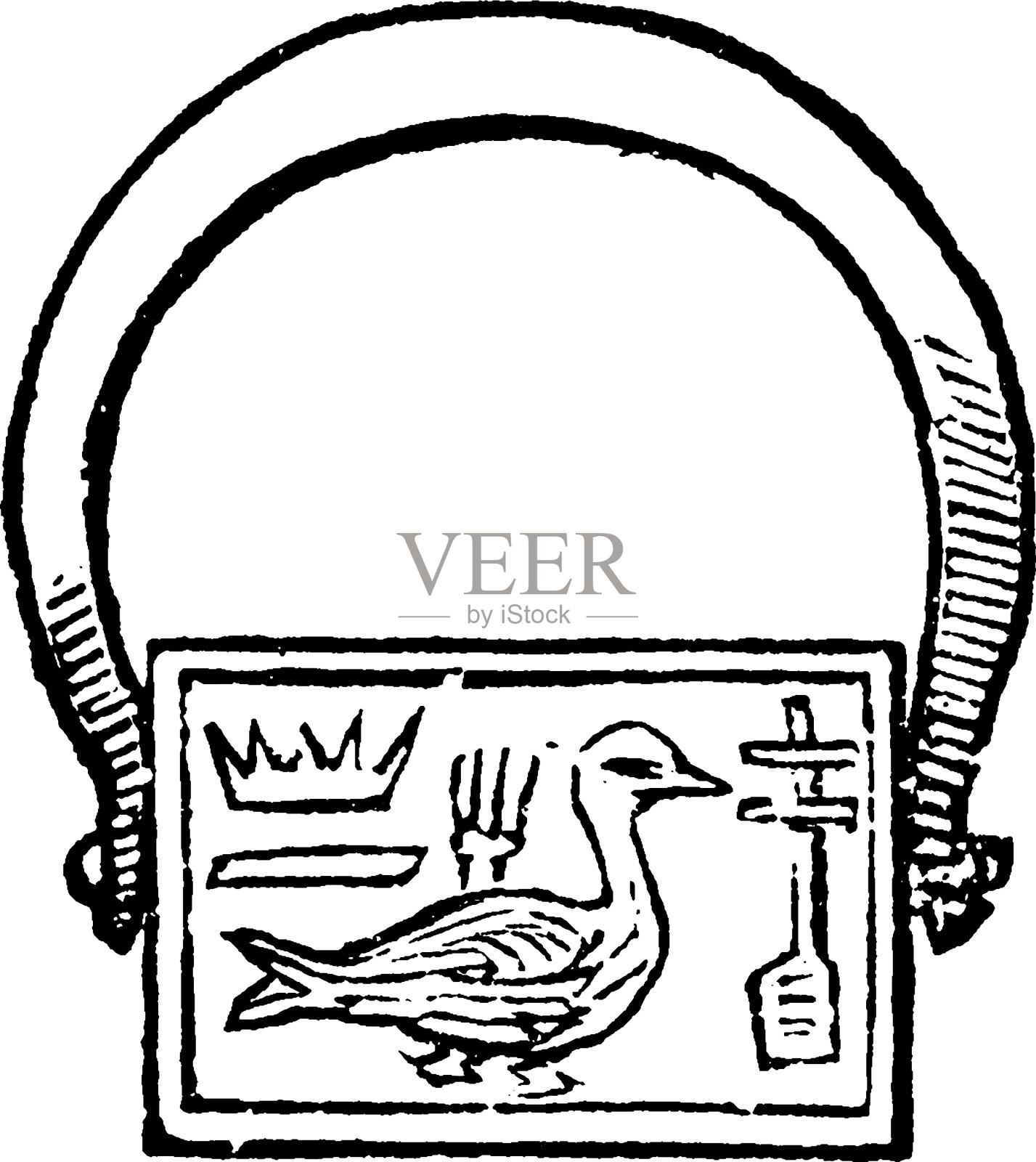 护身符的雕刻设计元素图片