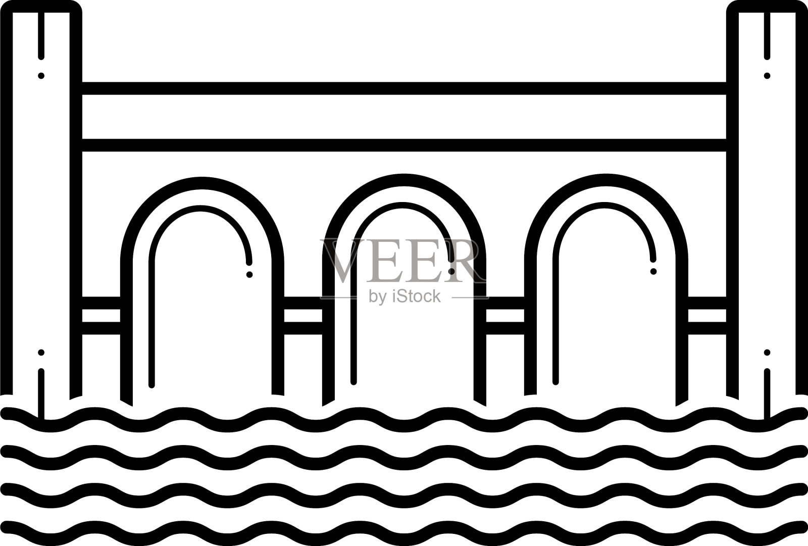 桥插画图片素材