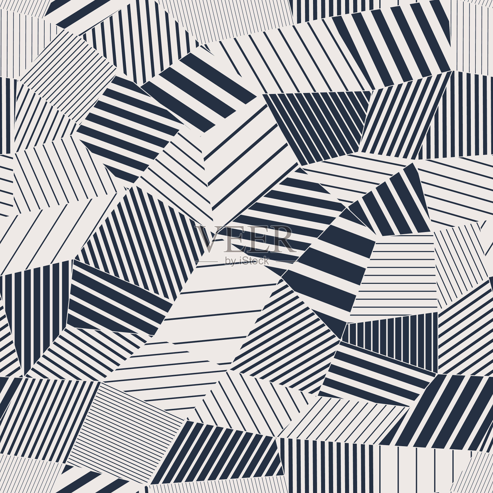 摘要低聚结构无缝图案插画图片素材