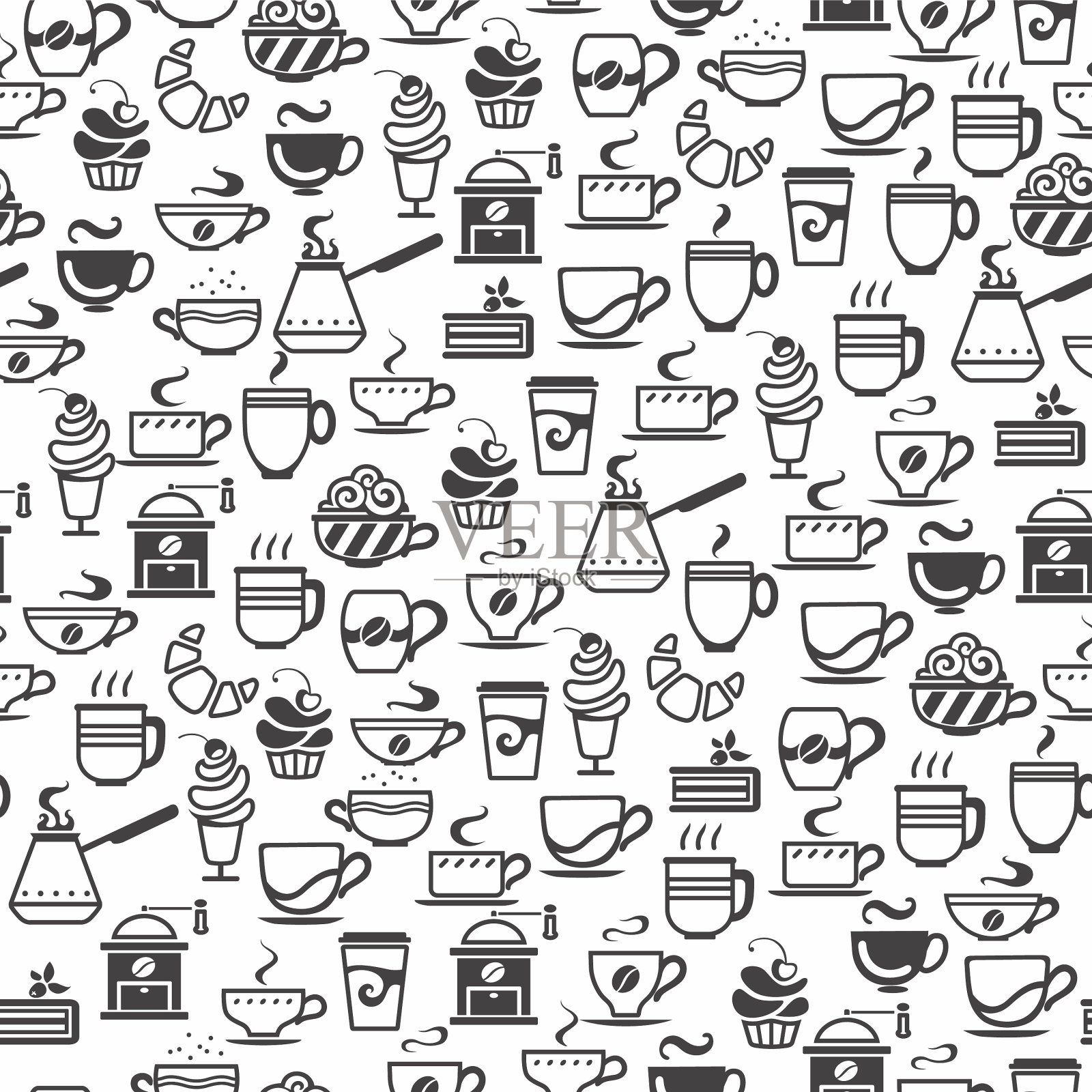 咖啡杯的图标插画图片素材