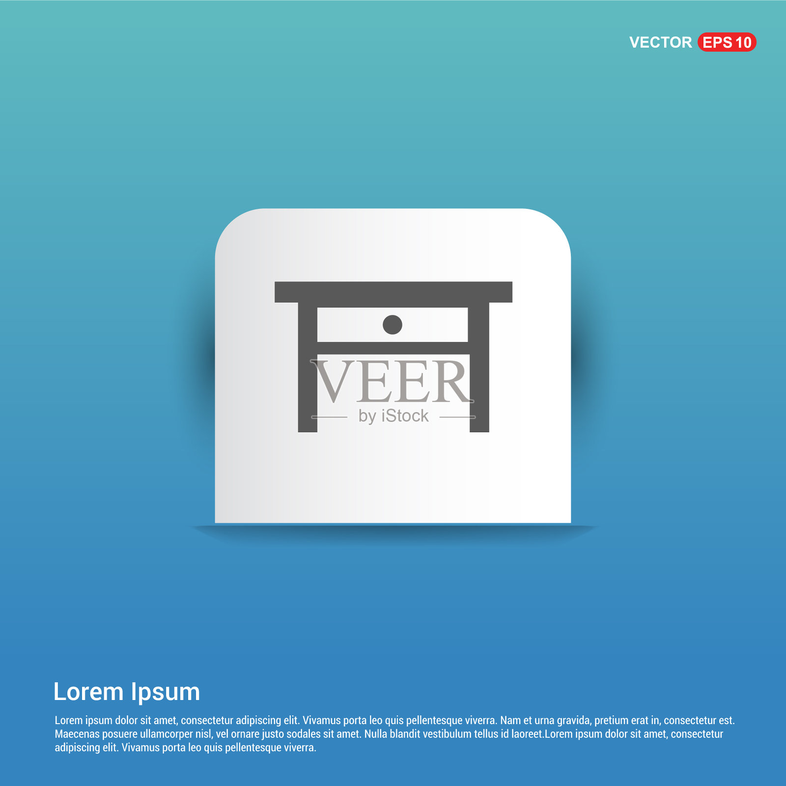 表图标-蓝色贴纸按钮插画图片素材