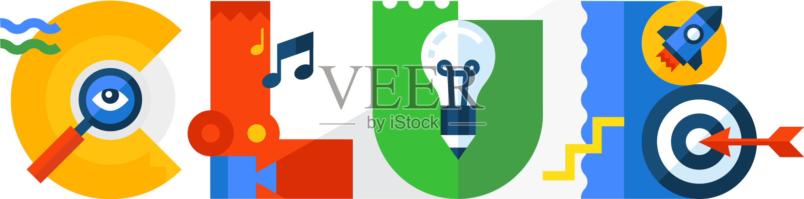 社团标志爱好题词社团标志中插画图片素材