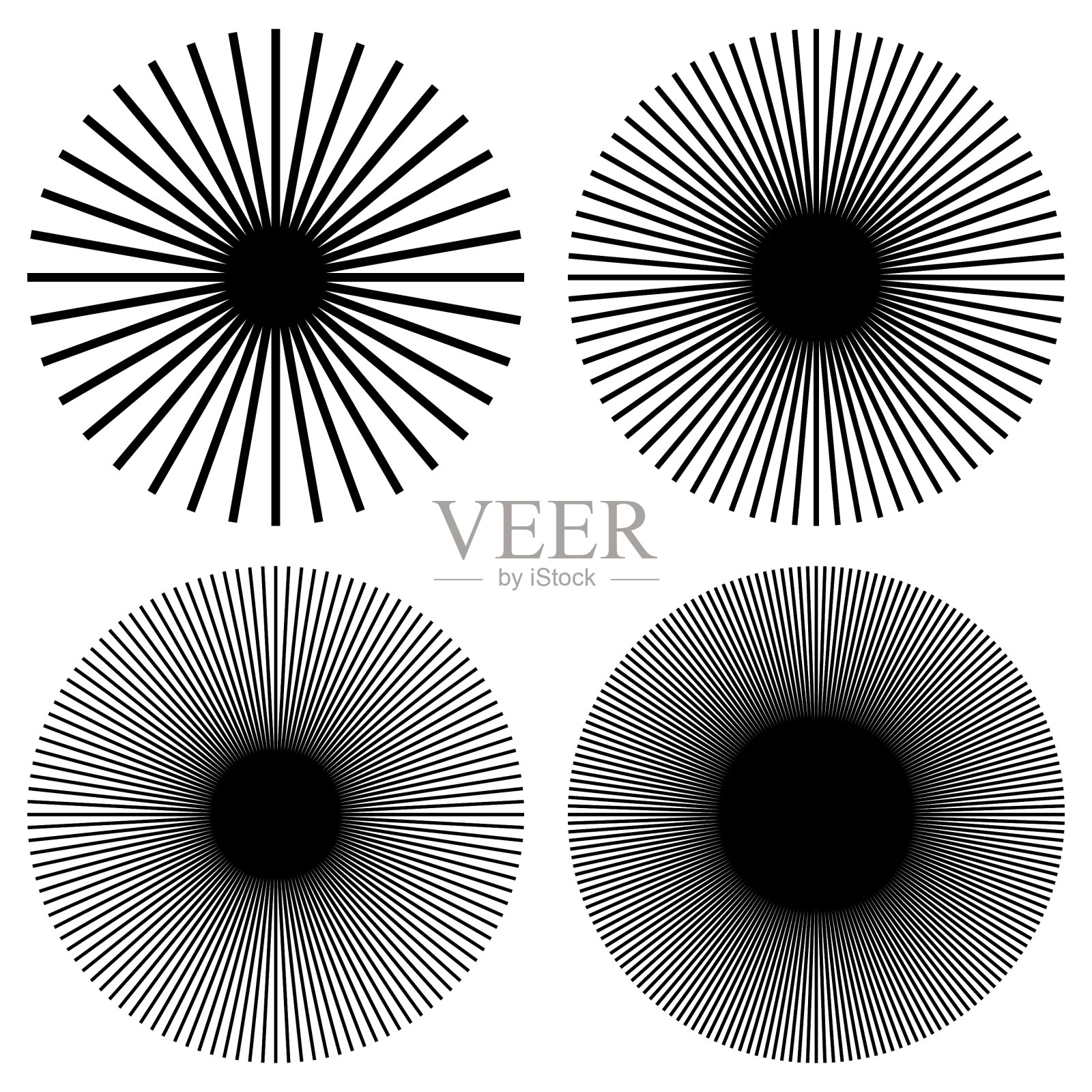 射线射线束圆形图案太阳爆发插画图片素材
